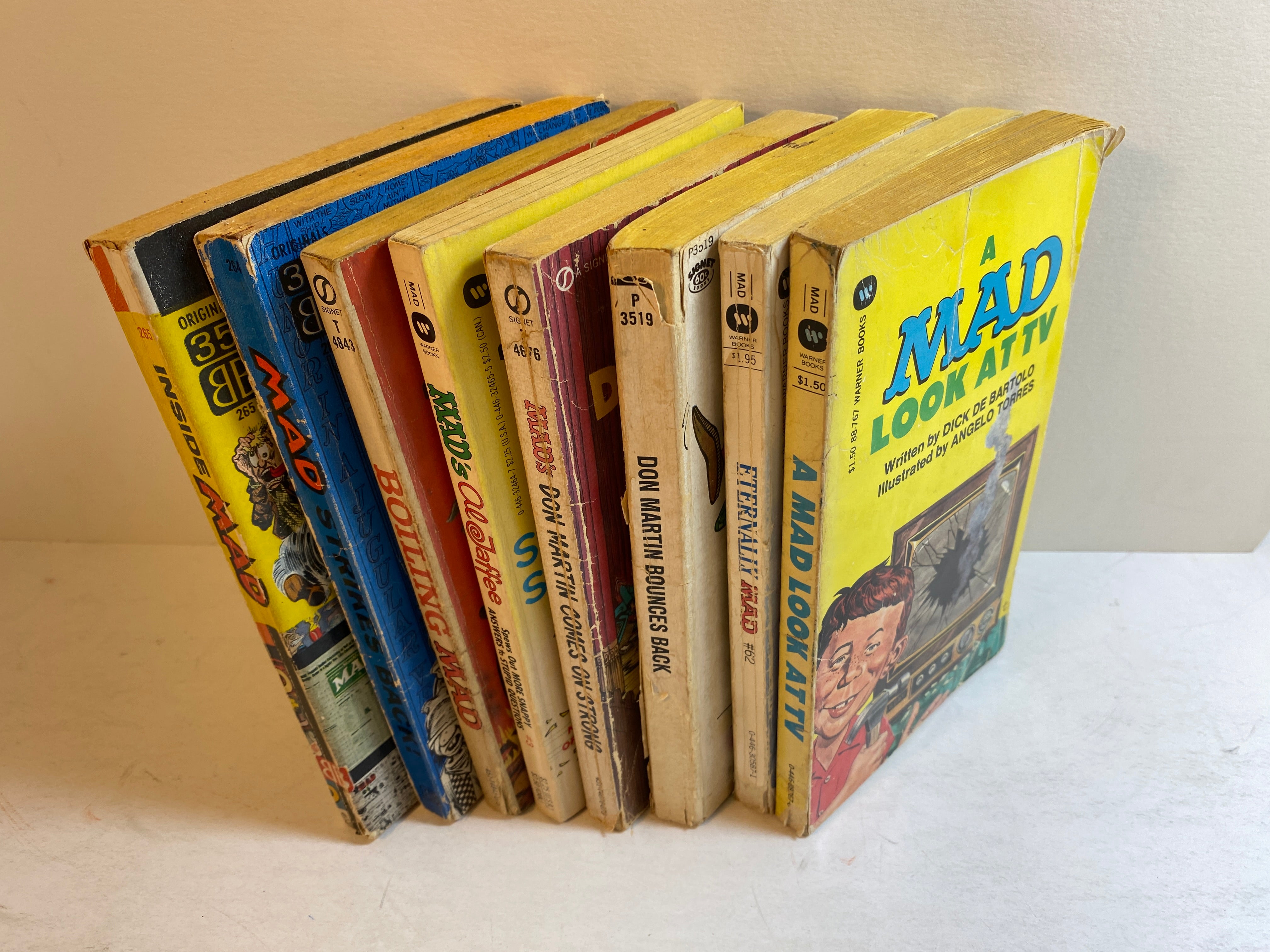 Lot of 8 Vintage Mad Magazine paperbacks 1958-1985