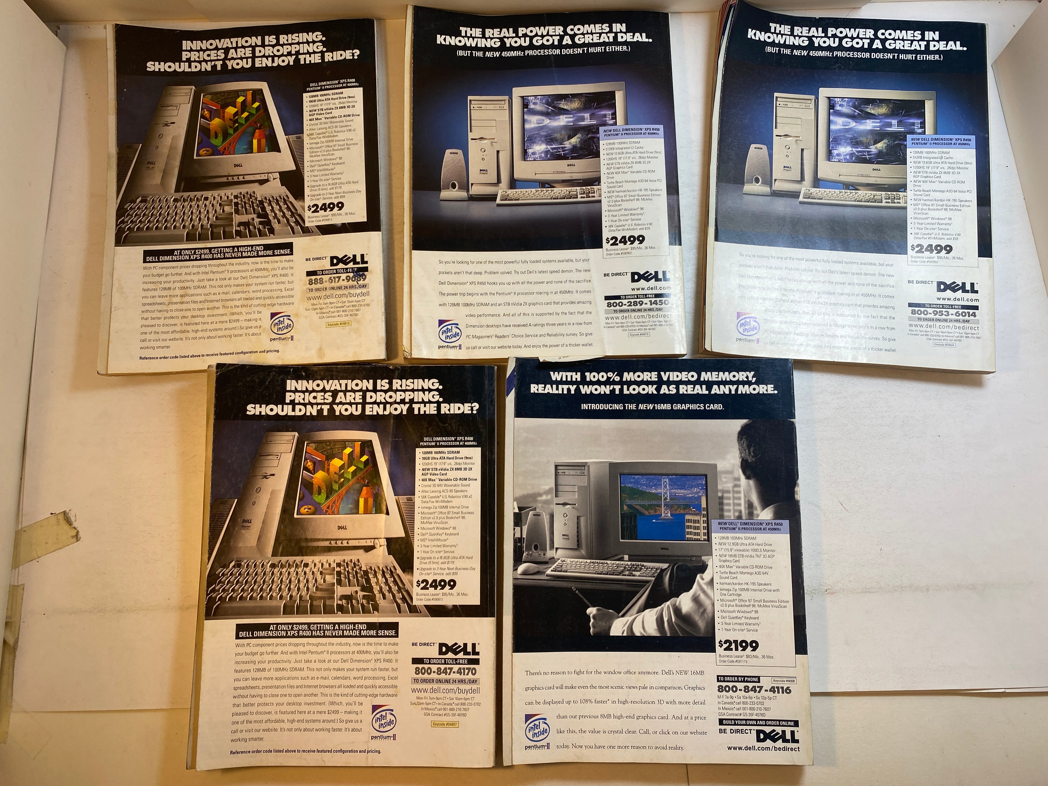 Lot of 8 Vintage PC Magazine 1998