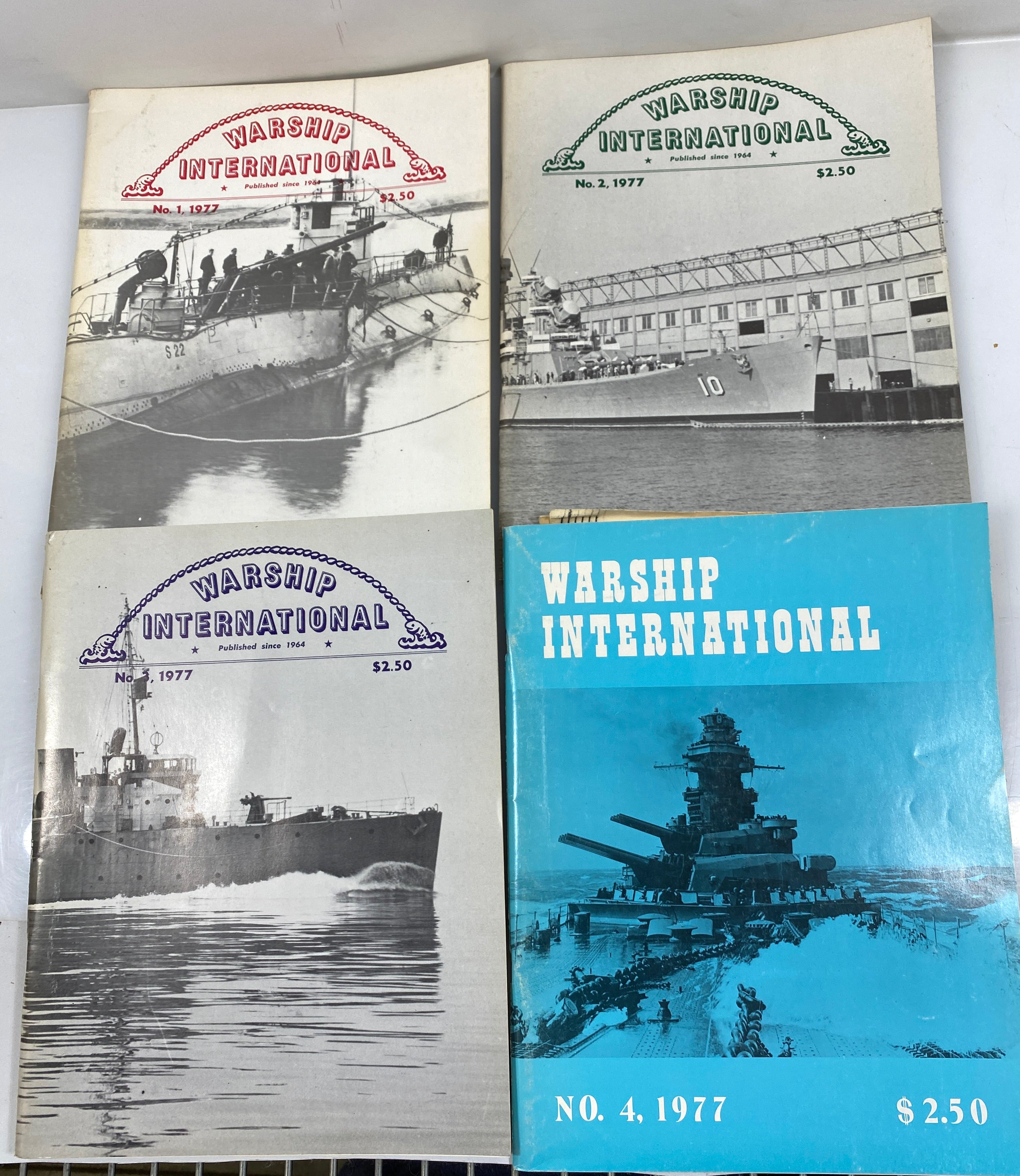 Lot of 8 Warship International Magazines 1976-1977