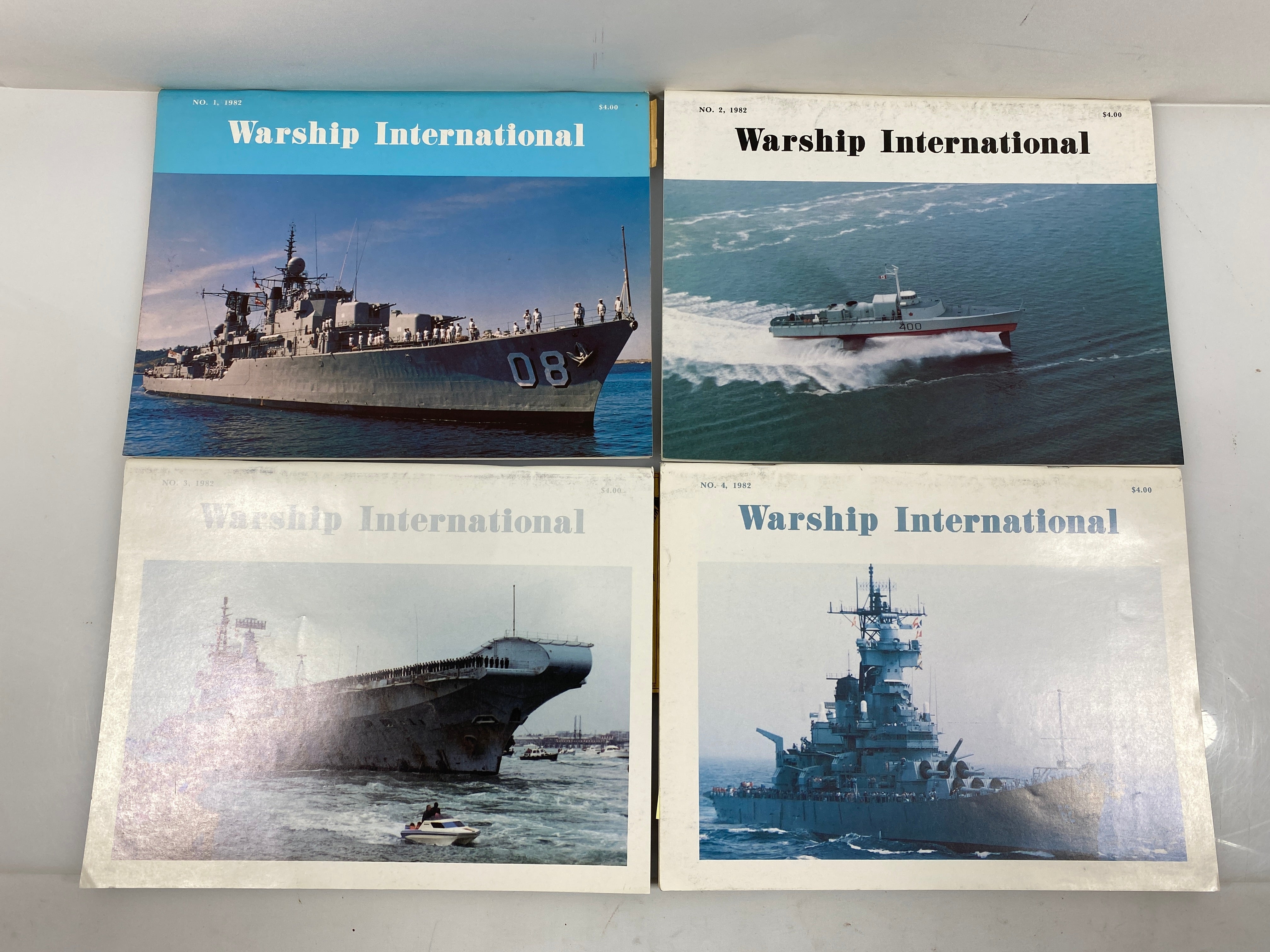 Lot of 8 Warship International Magazines 1982-1983