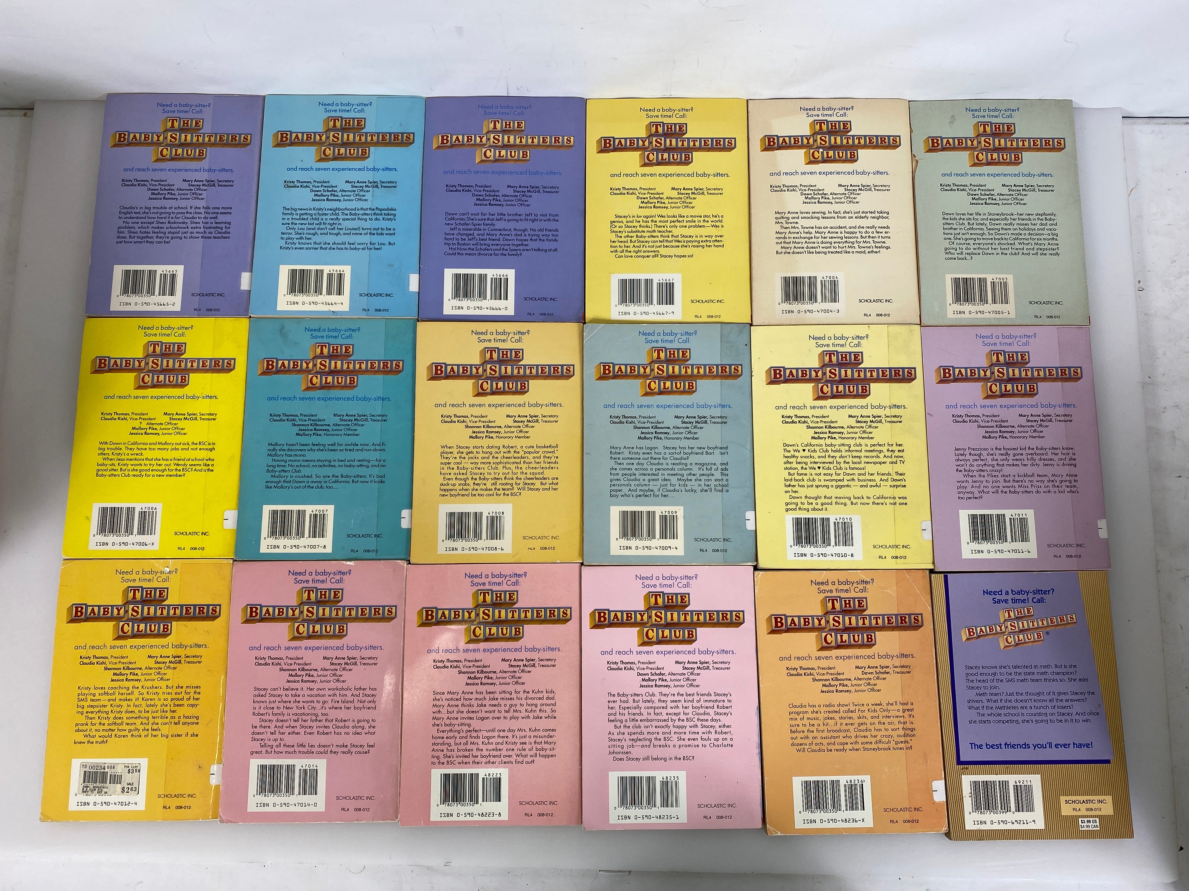 Lot of 80+ Baby-sitter's Club Series Books 1986-1997