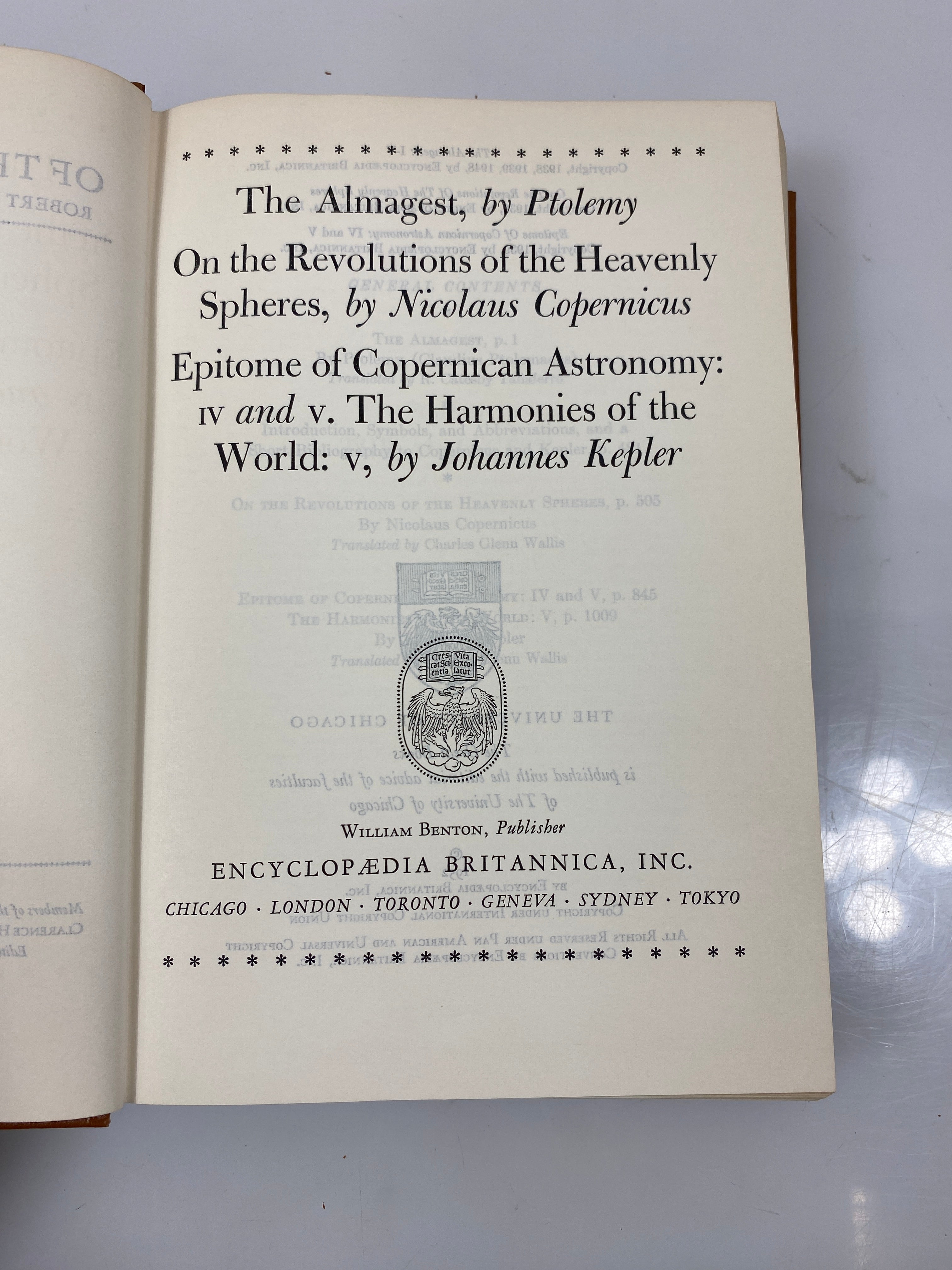 Lot of 9 Britannica Great Books of the Western World 1952 HC