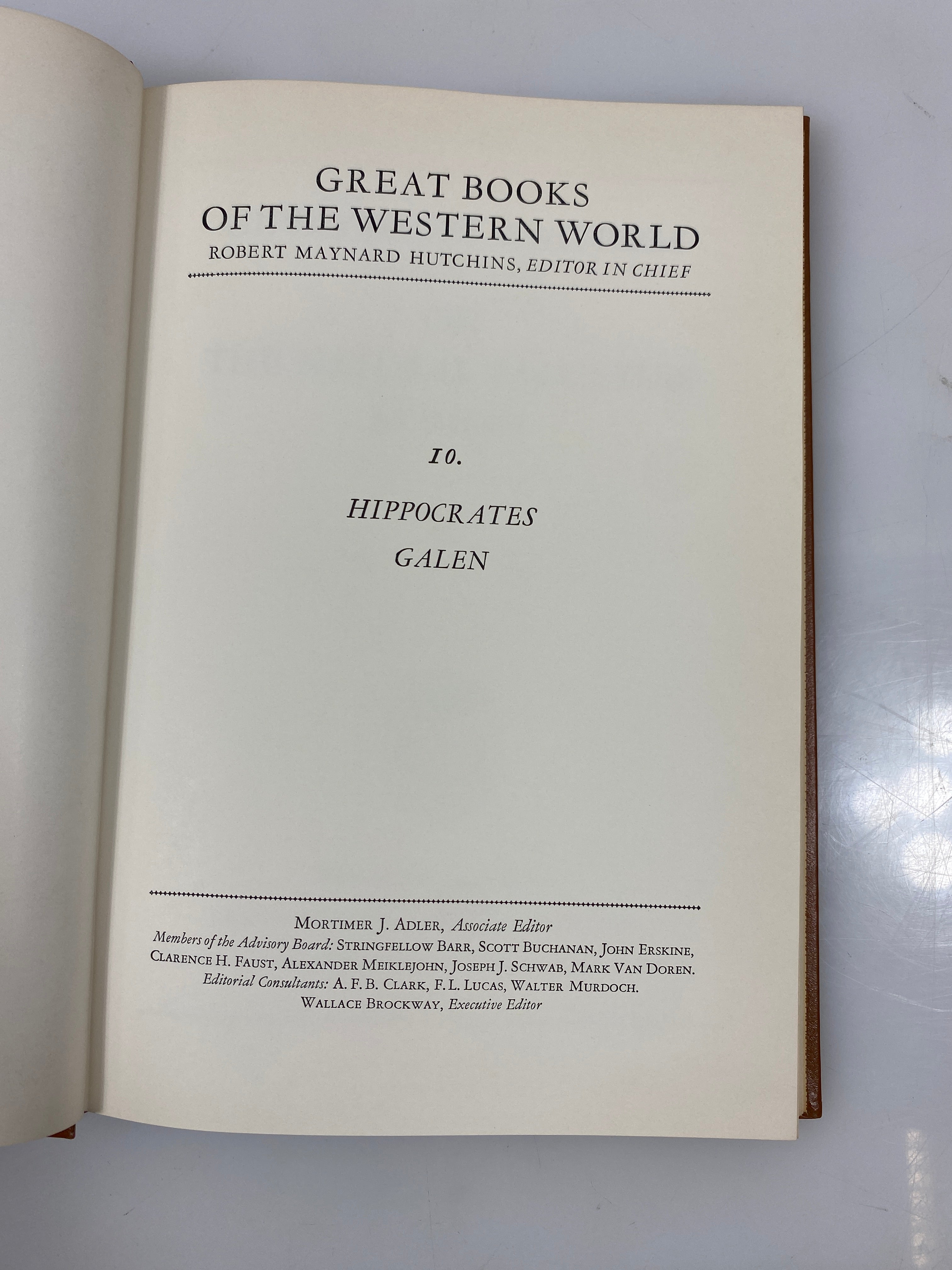 Lot of 9 Britannica Great Books of the Western World 1952 HC