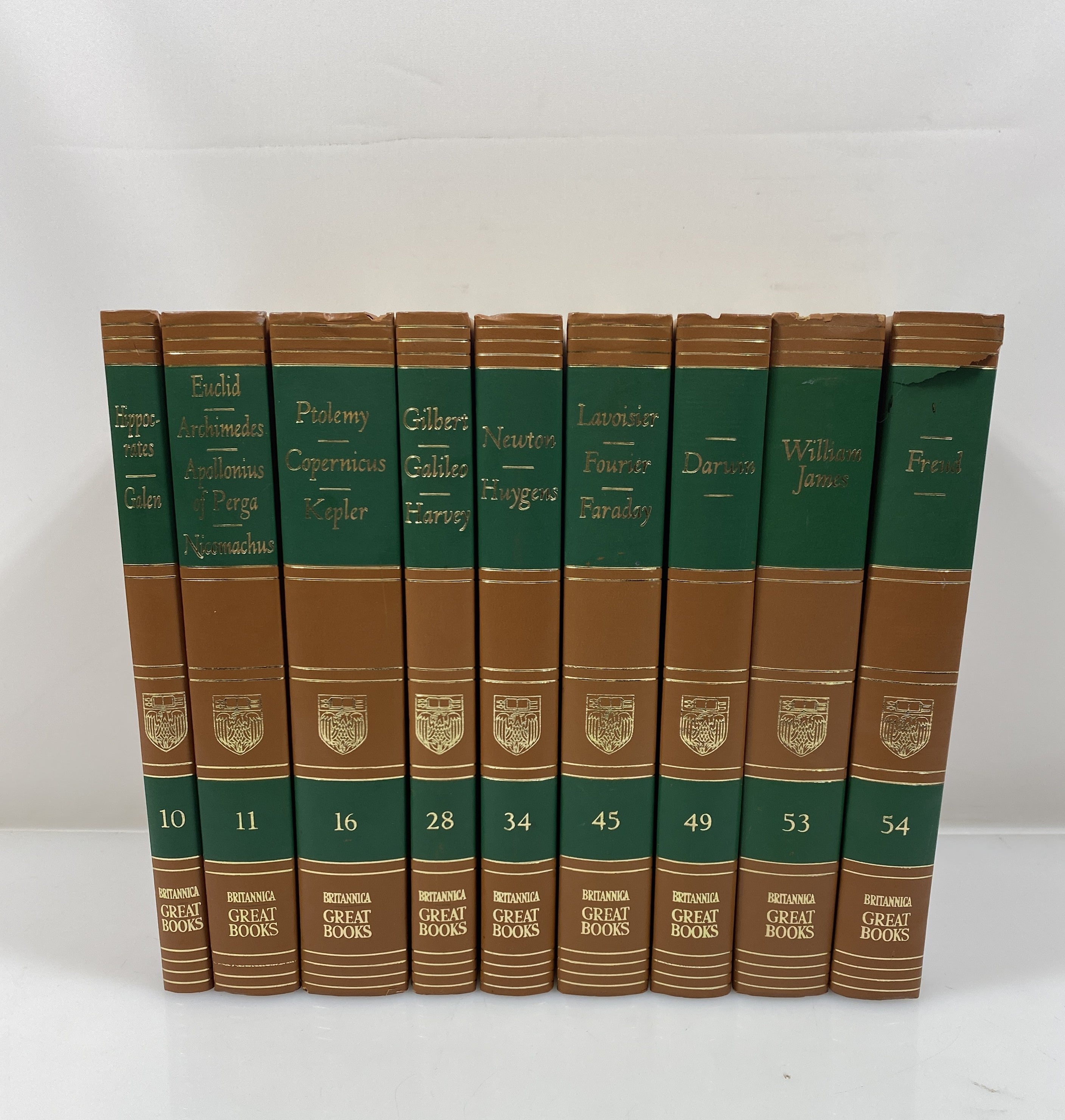 Lot of 9 Britannica Great Books of the Western World 1952 HC