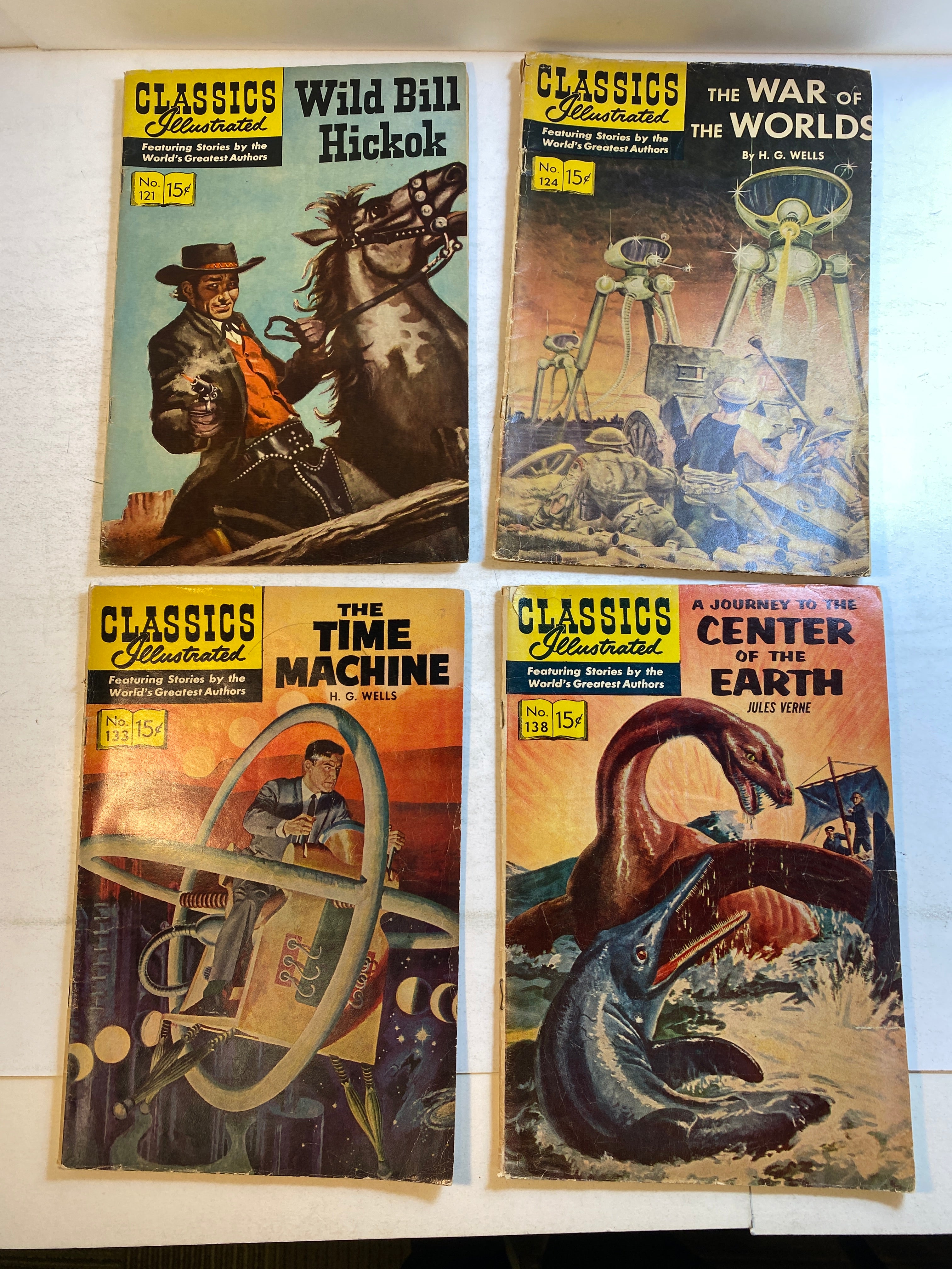 Lot of 9 Classics Illustrated 113-138