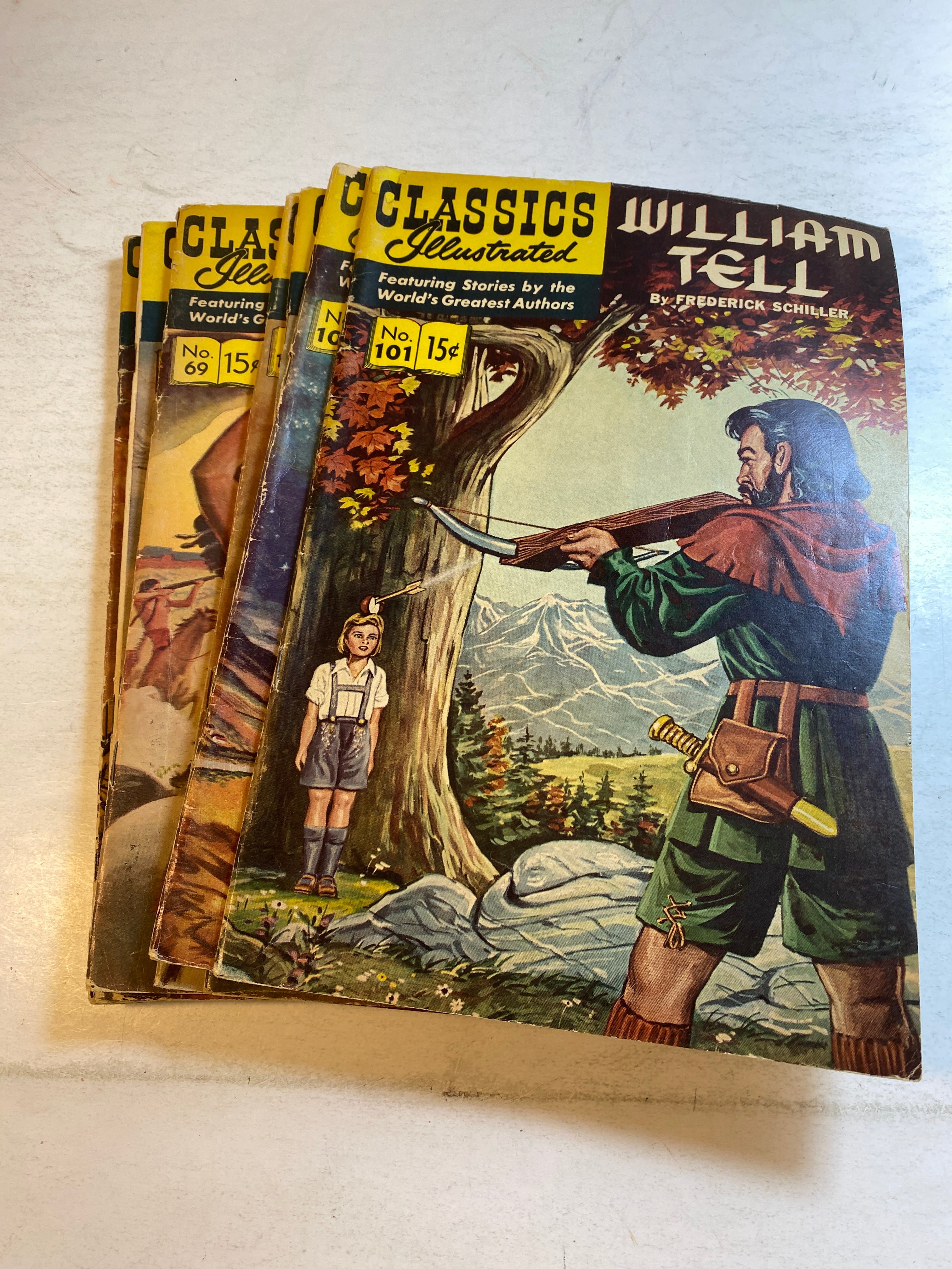 Lot of 9 Classics Illustrated 69-108