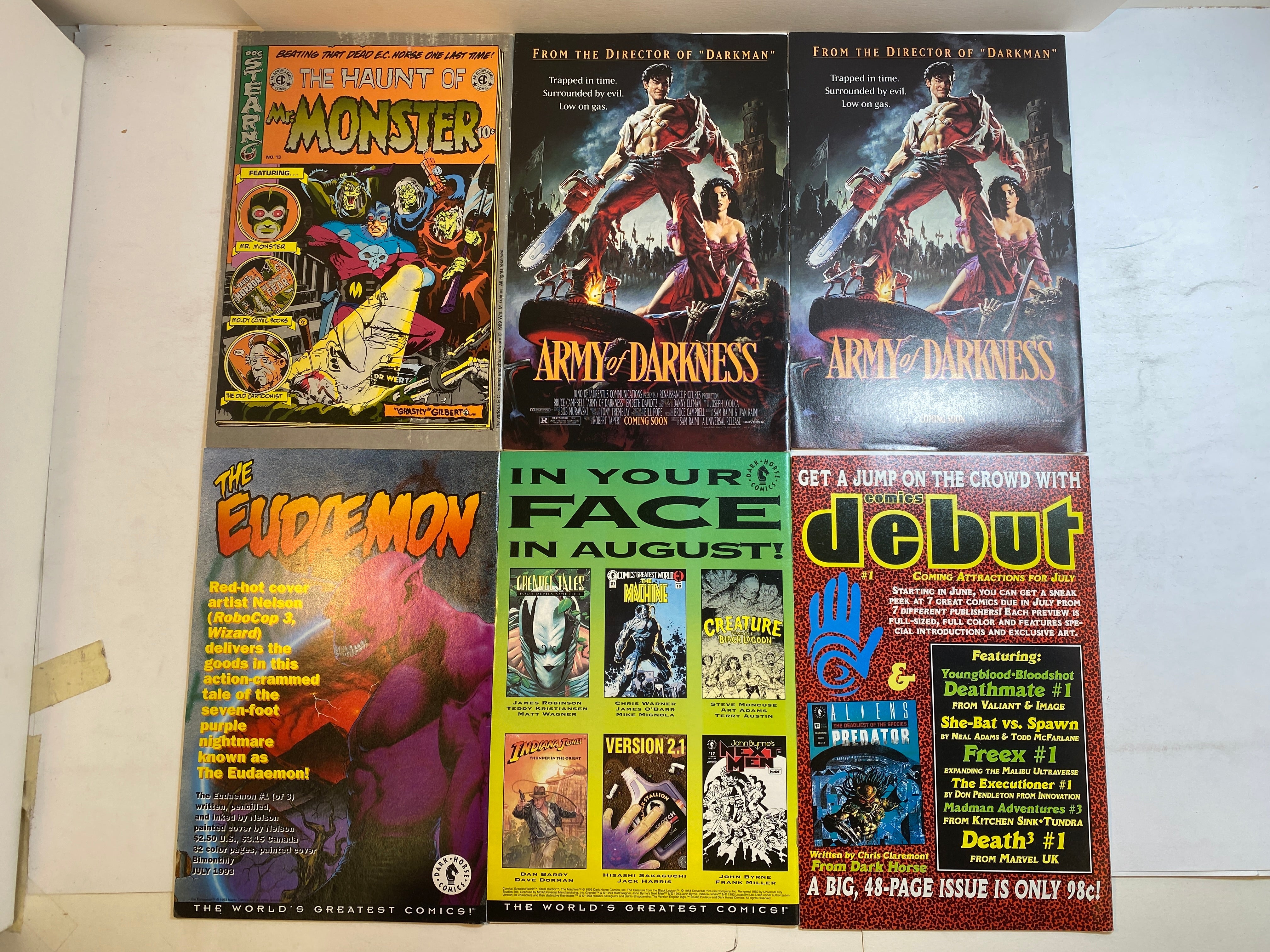 Lot of 9 Dark Horse Presents Comic Books 1989-1994