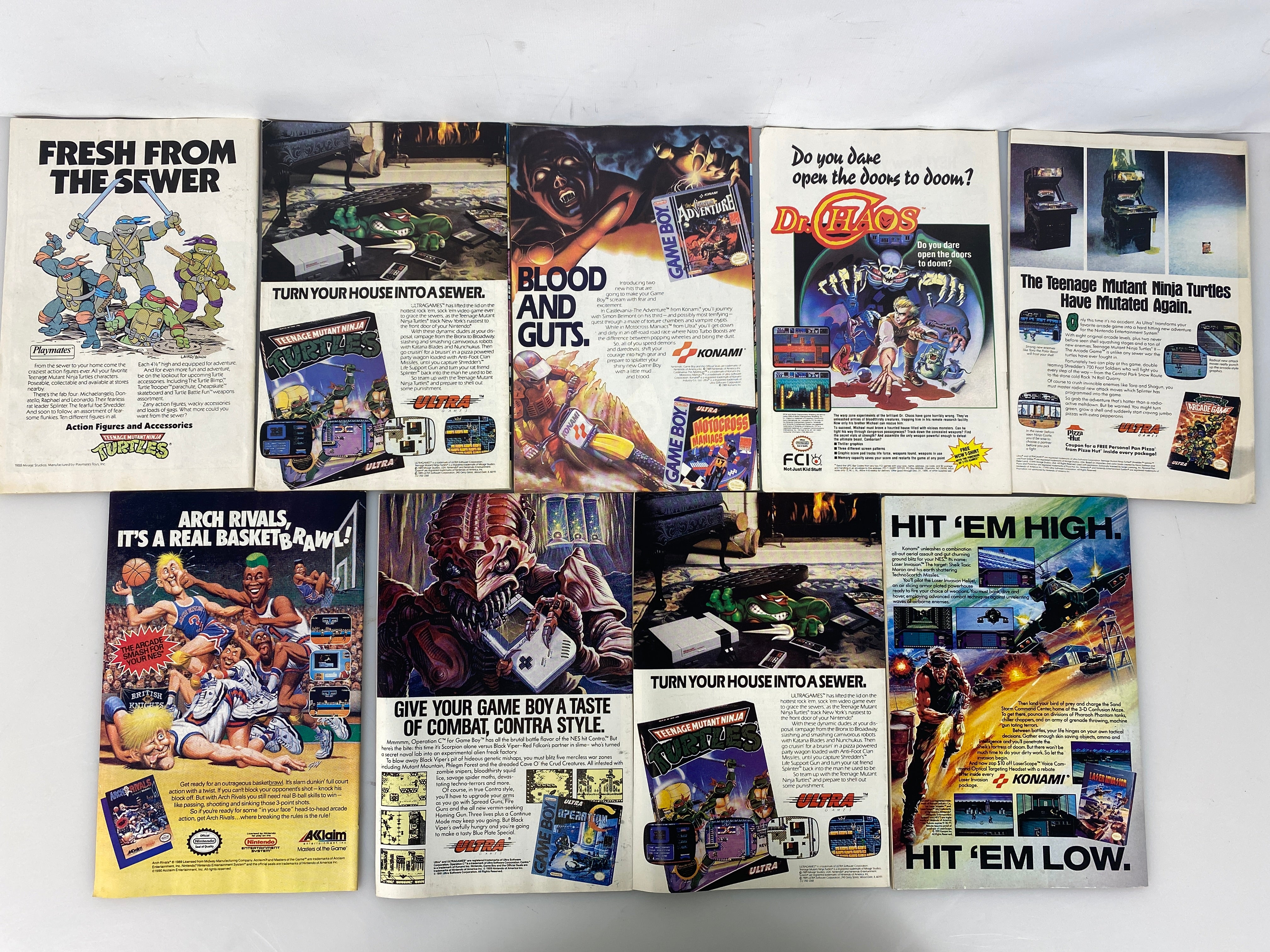 Lot of 9 Eastman Lair Ninja Turtles Comics 1-24 (1989-1991)