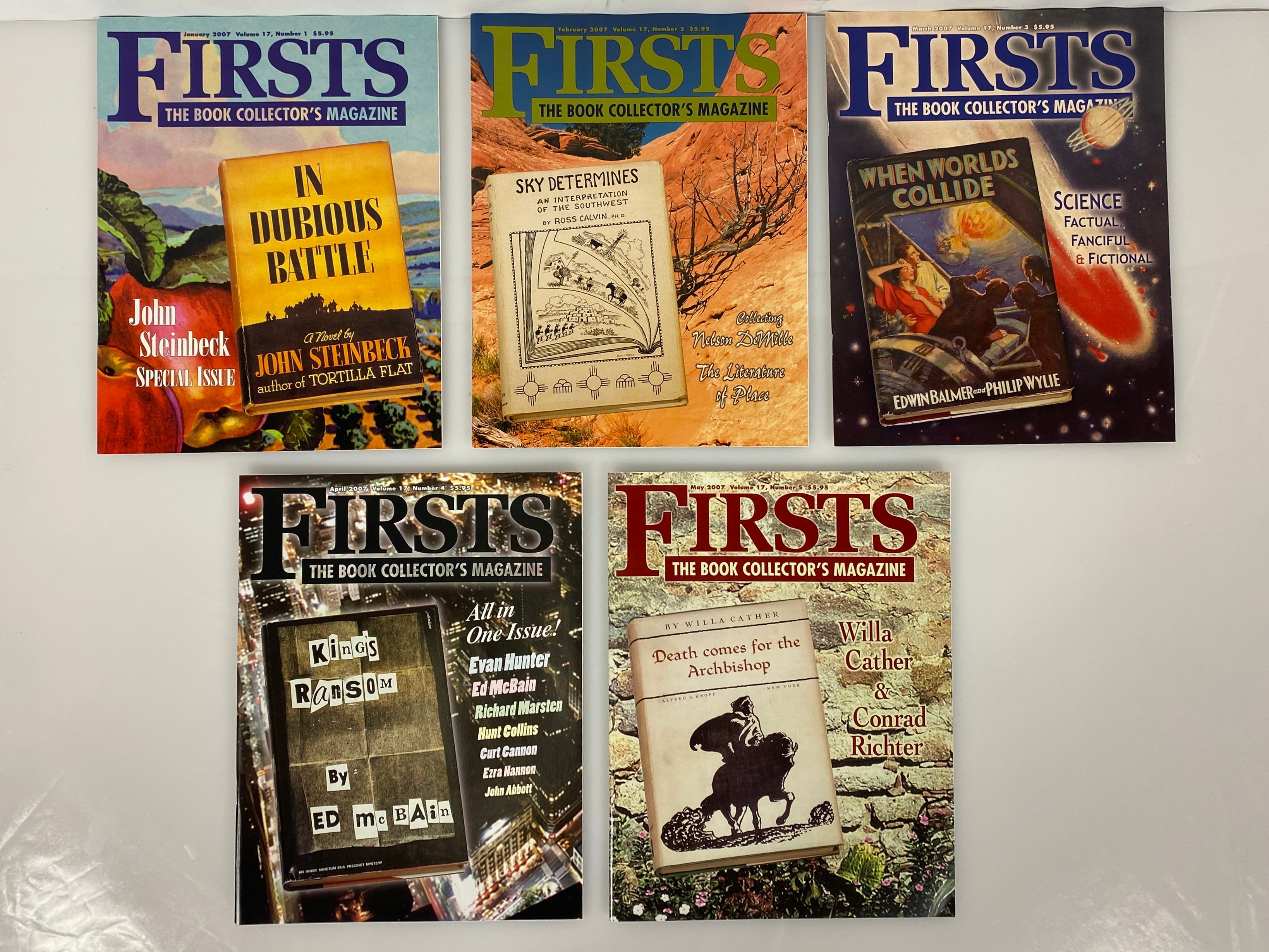Lot of 9 Firsts Book Collector's Magazine (2007)