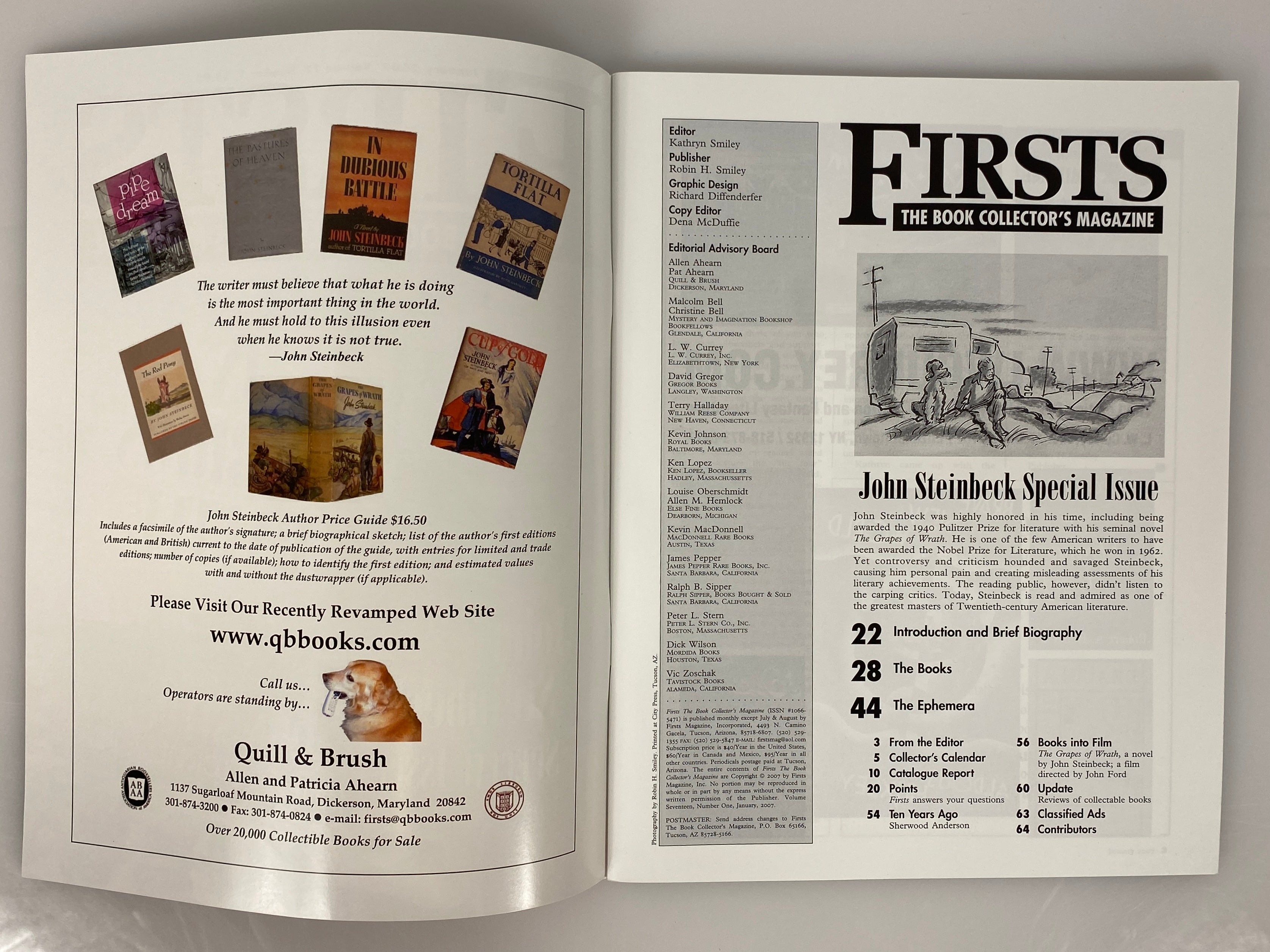 Lot of 9 Firsts Book Collector's Magazine (2007)