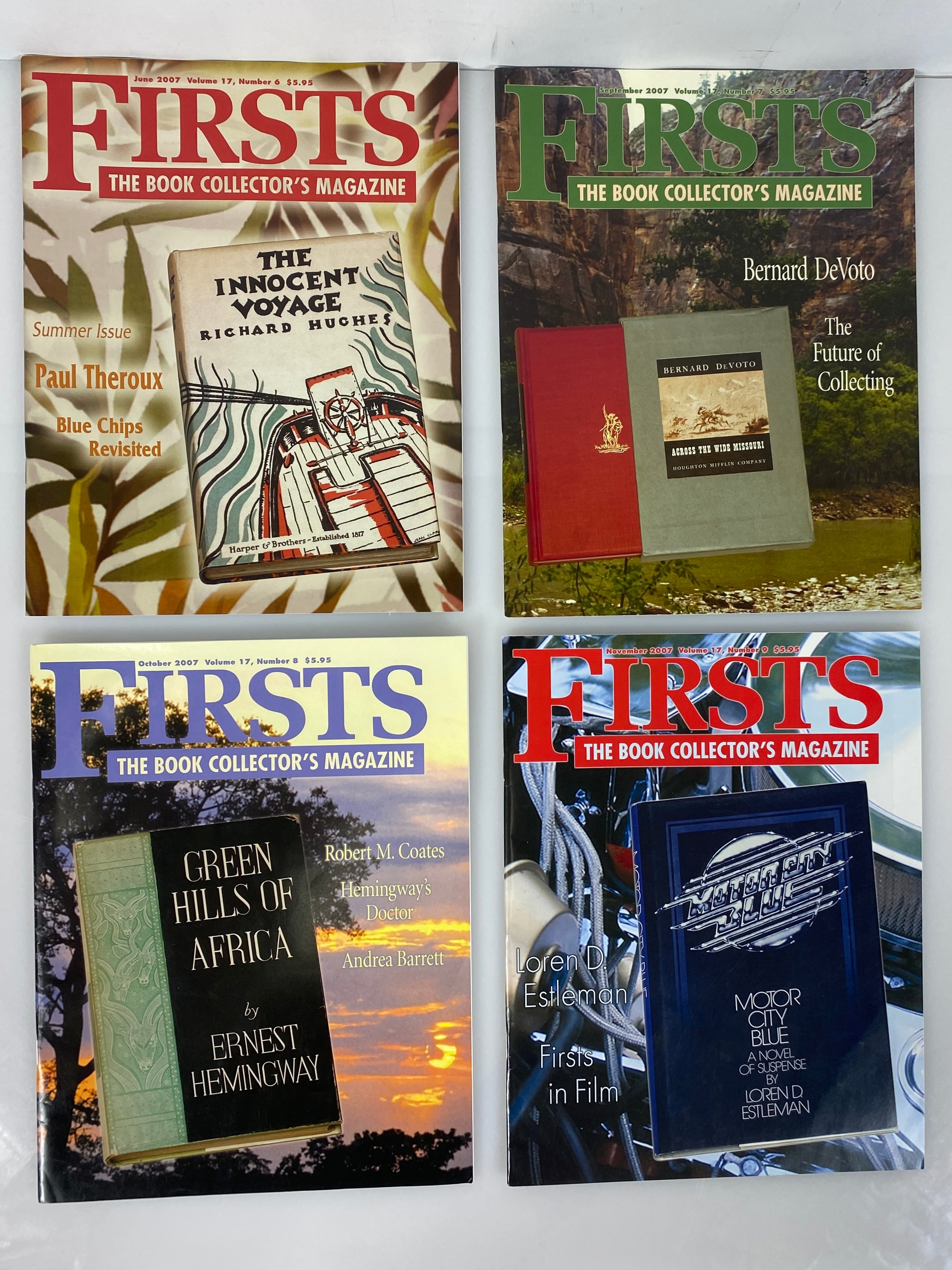 Lot of 9 Firsts Book Collector's Magazine (2007)