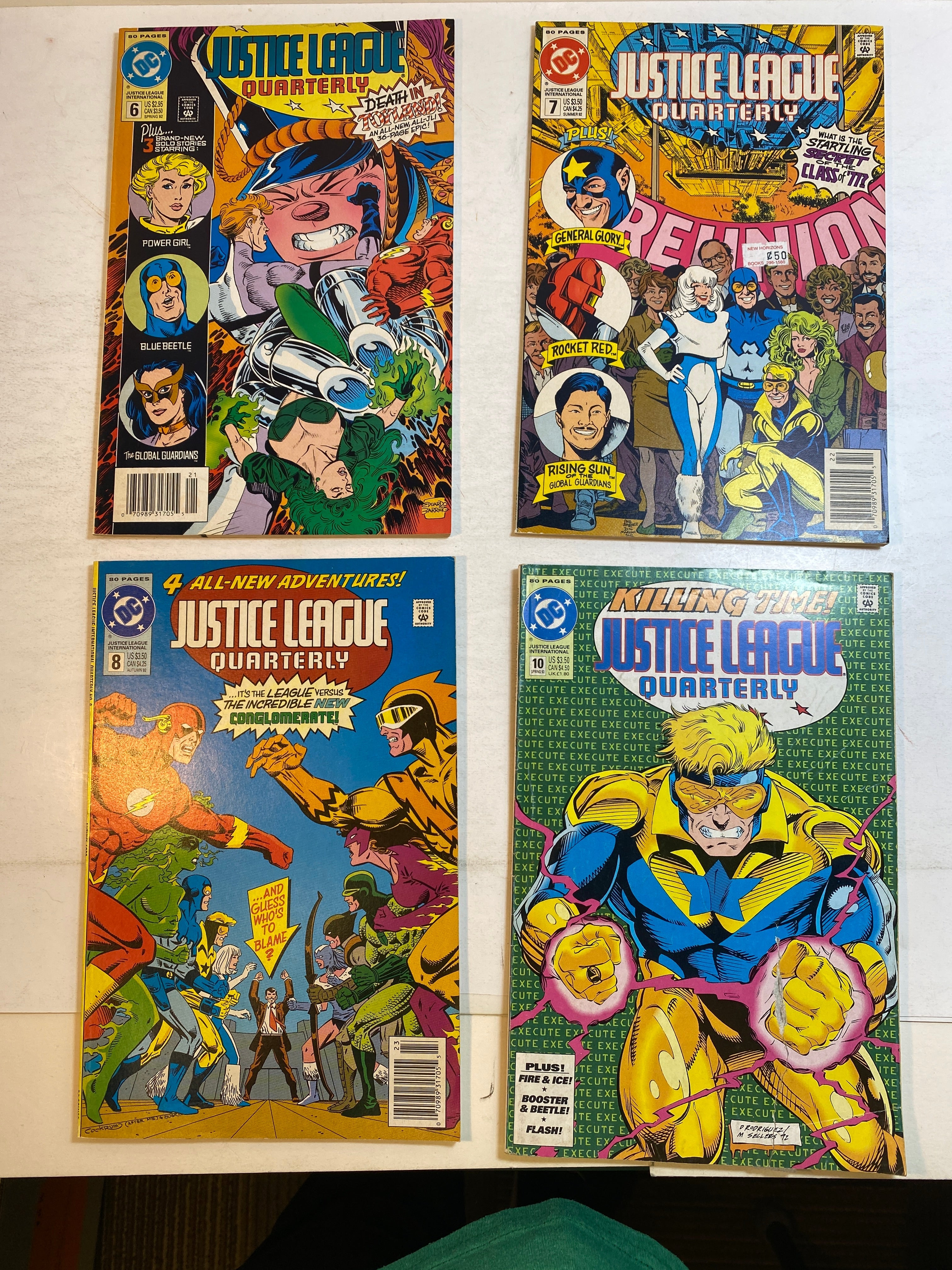 Lot of 9 Justice League Quarterly DC Comics 1990-1992
