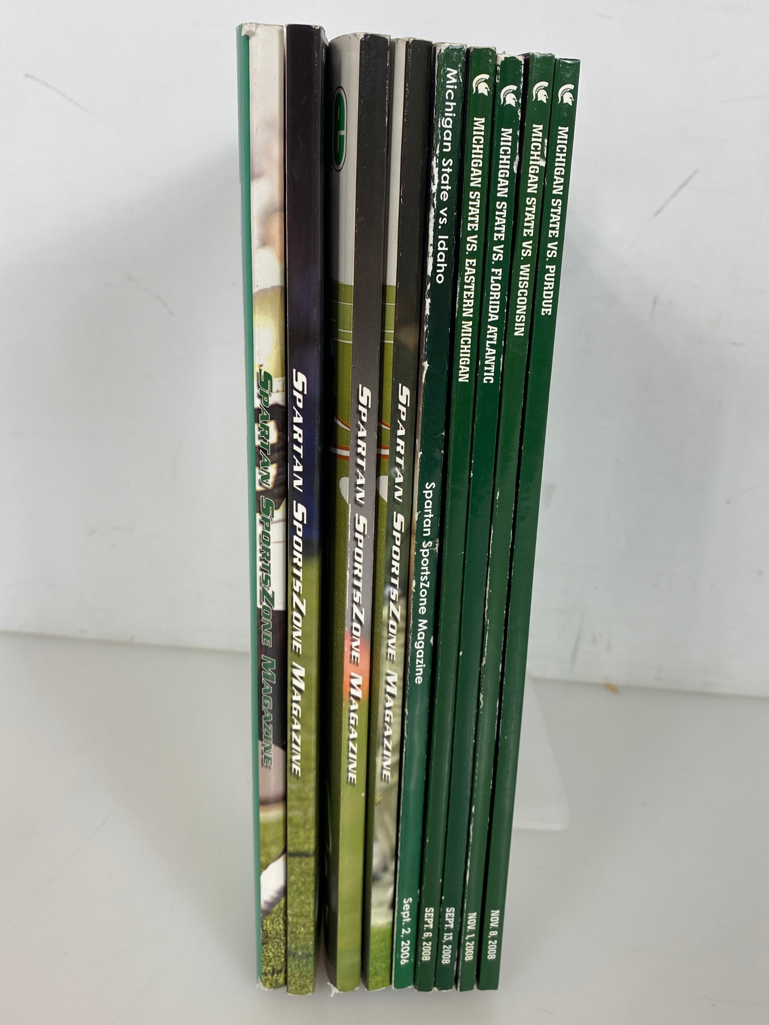 Lot of 9 Michigan State MSU Football Programs 2003-2008