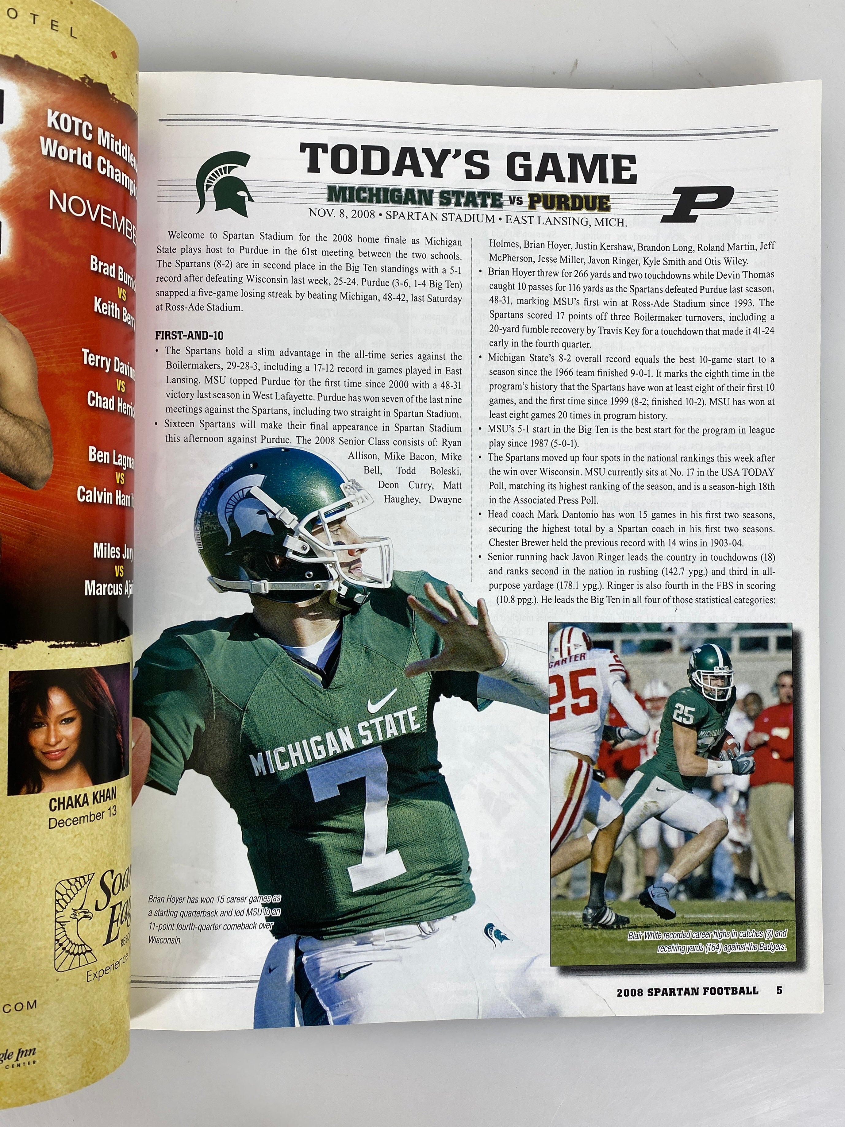 Lot of 9 Michigan State MSU Football Programs 2003-2008