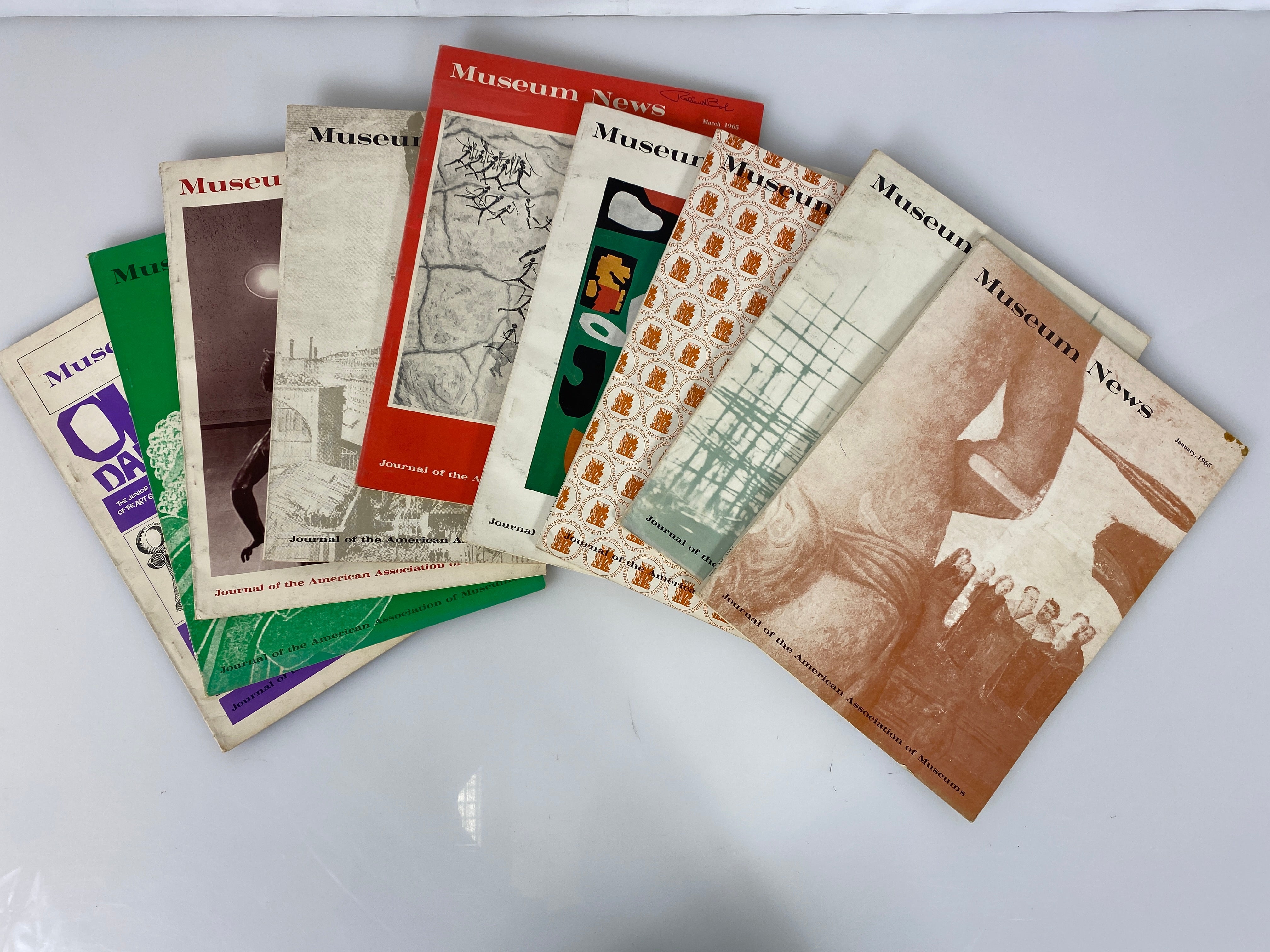 Lot of 9 Museum News Journal / Vintage Magazine 1965