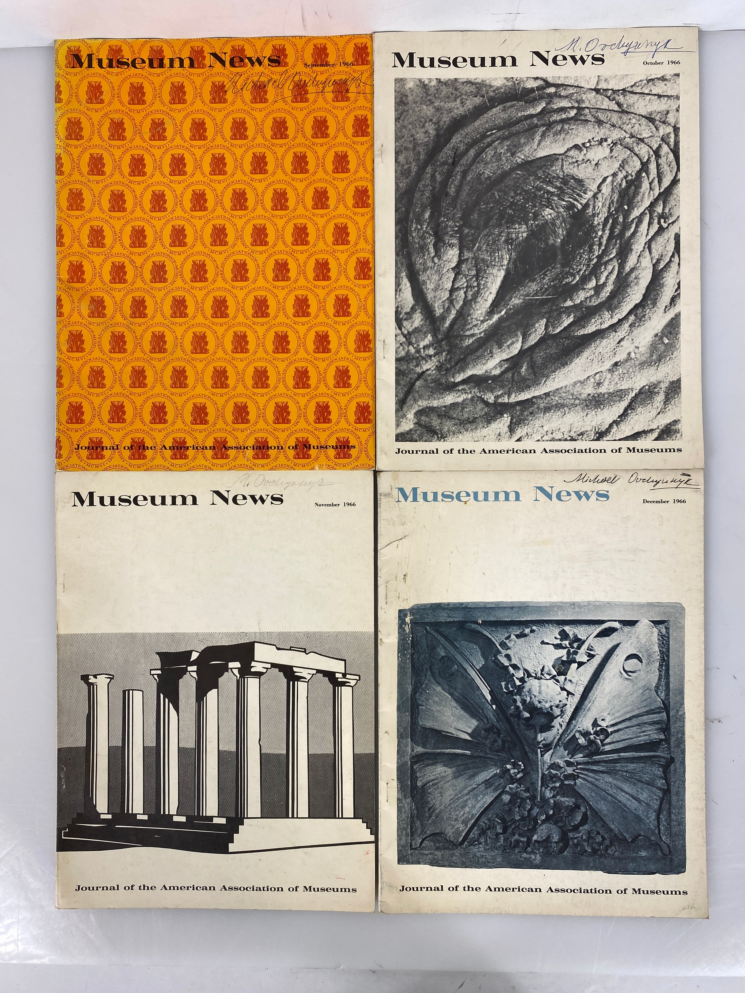 Lot of 9 Museum News Journal / Vintage Magazine 1966 (Complete Year)