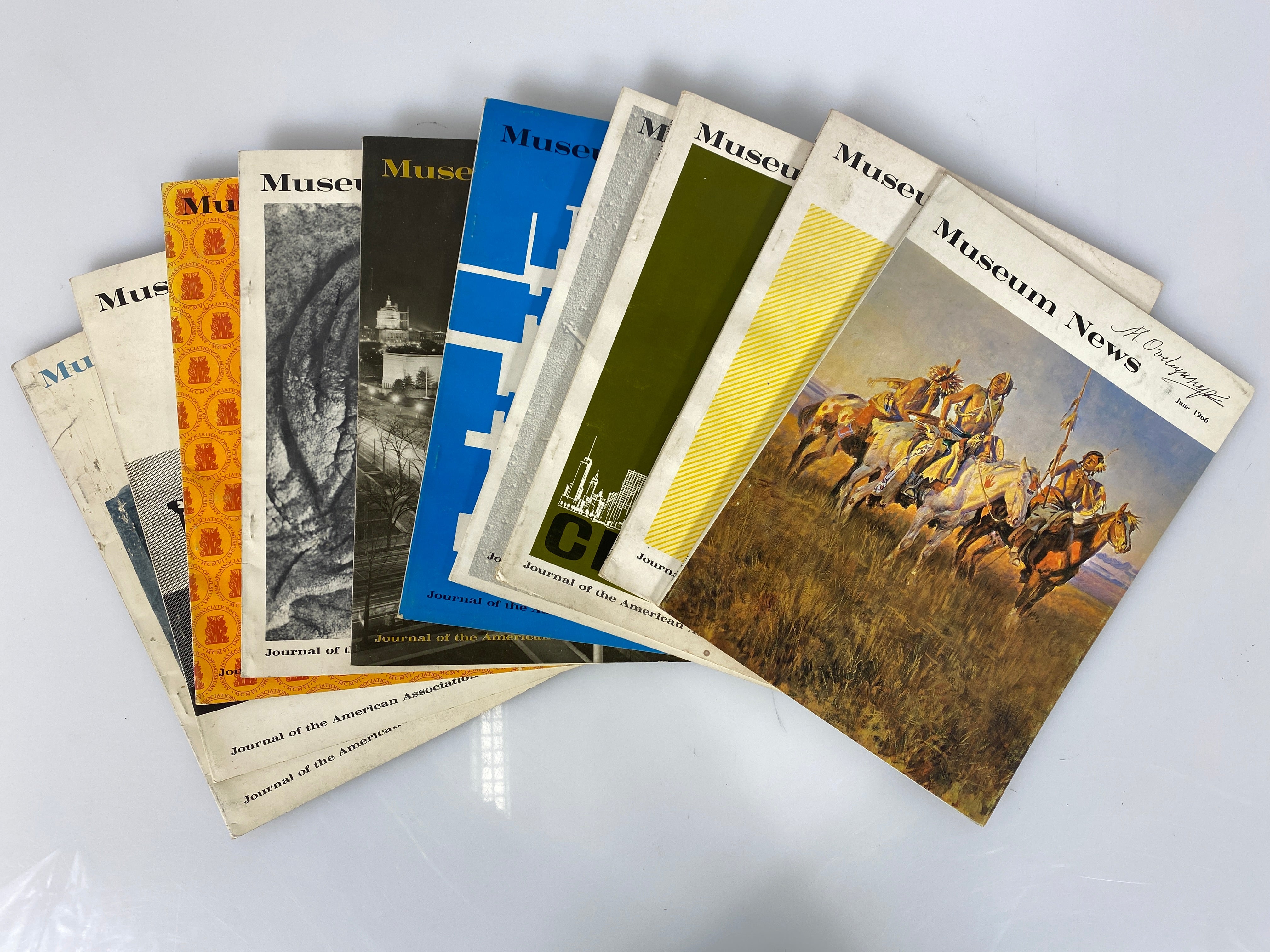 Lot of 9 Museum News Journal / Vintage Magazine 1966 (Complete Year)