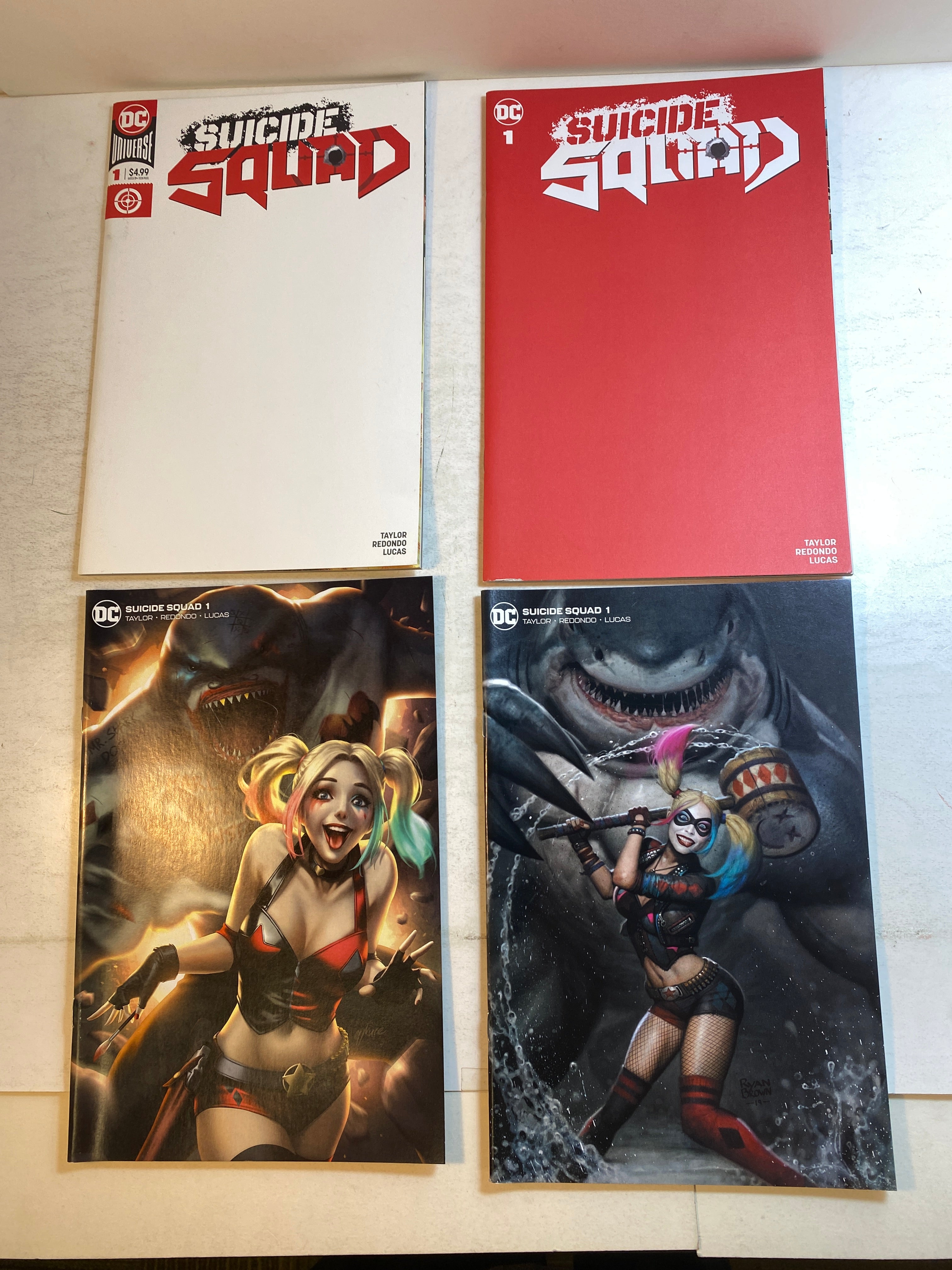 Lot of 9 Suicide Squad #1 DC Comics Variant Covers 2020