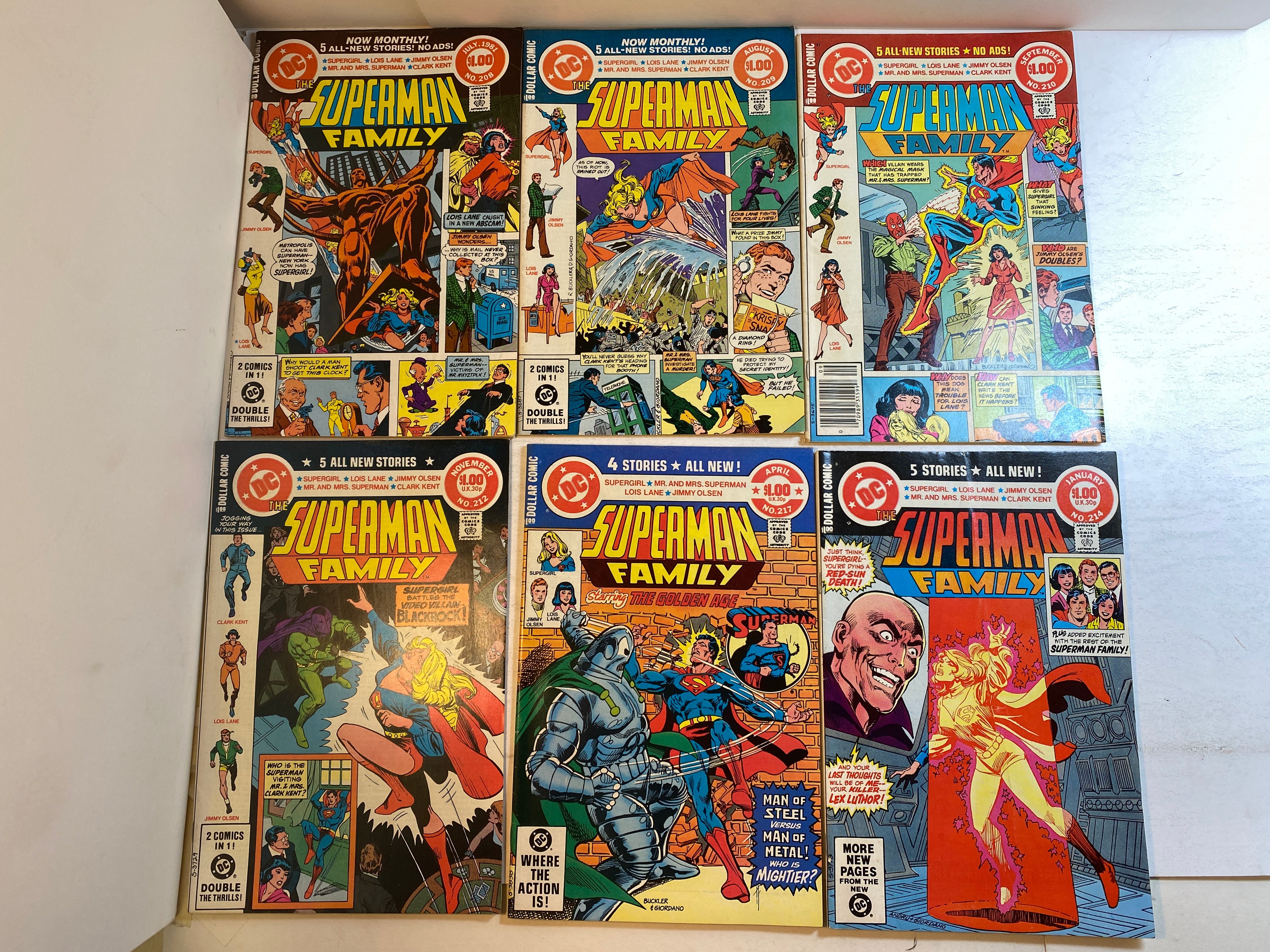 Lot of 9 Superman Family DC Comics 1981-1982