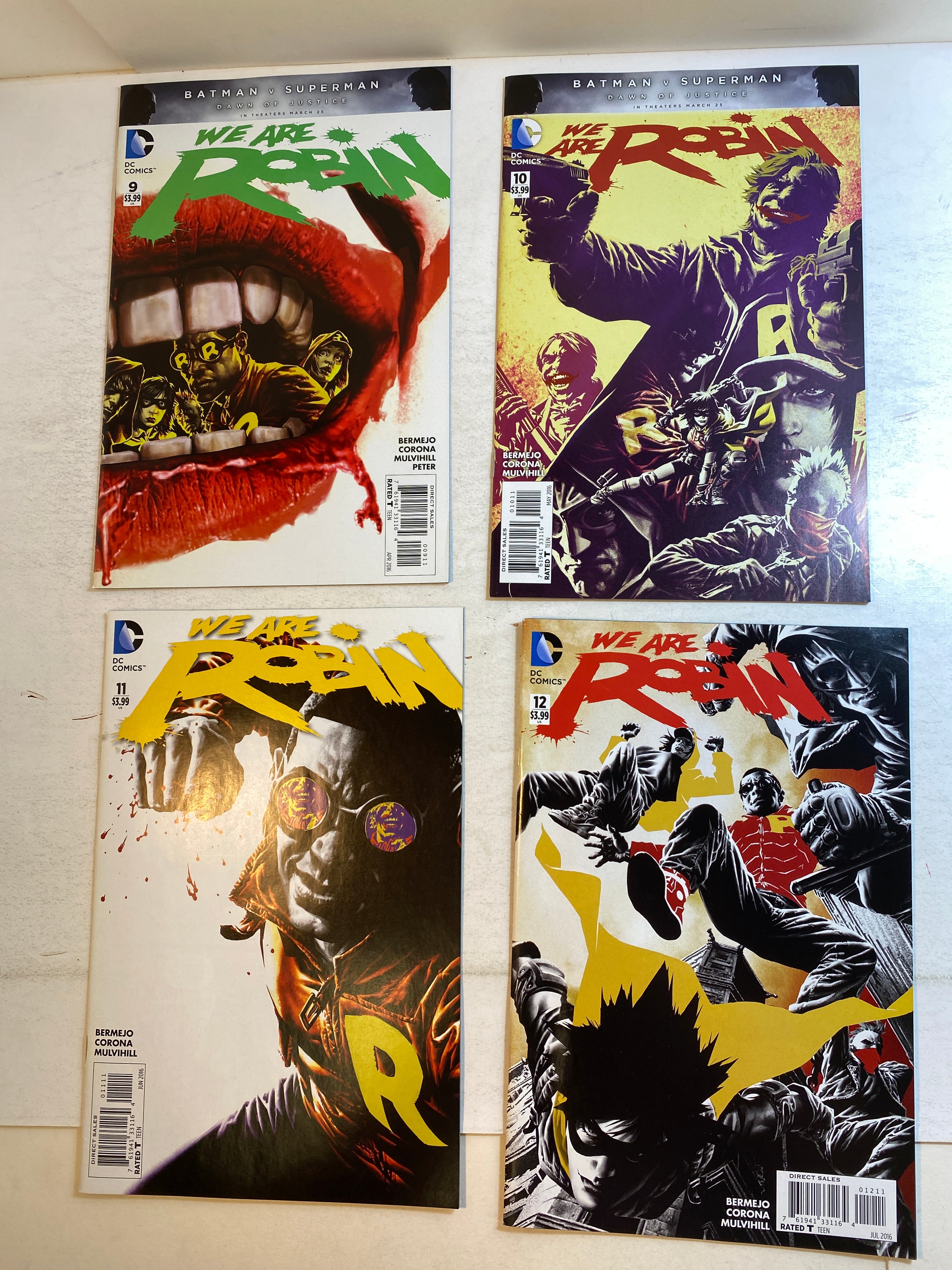 Lot of 9 We Are Robin DC Comics 2015-2016