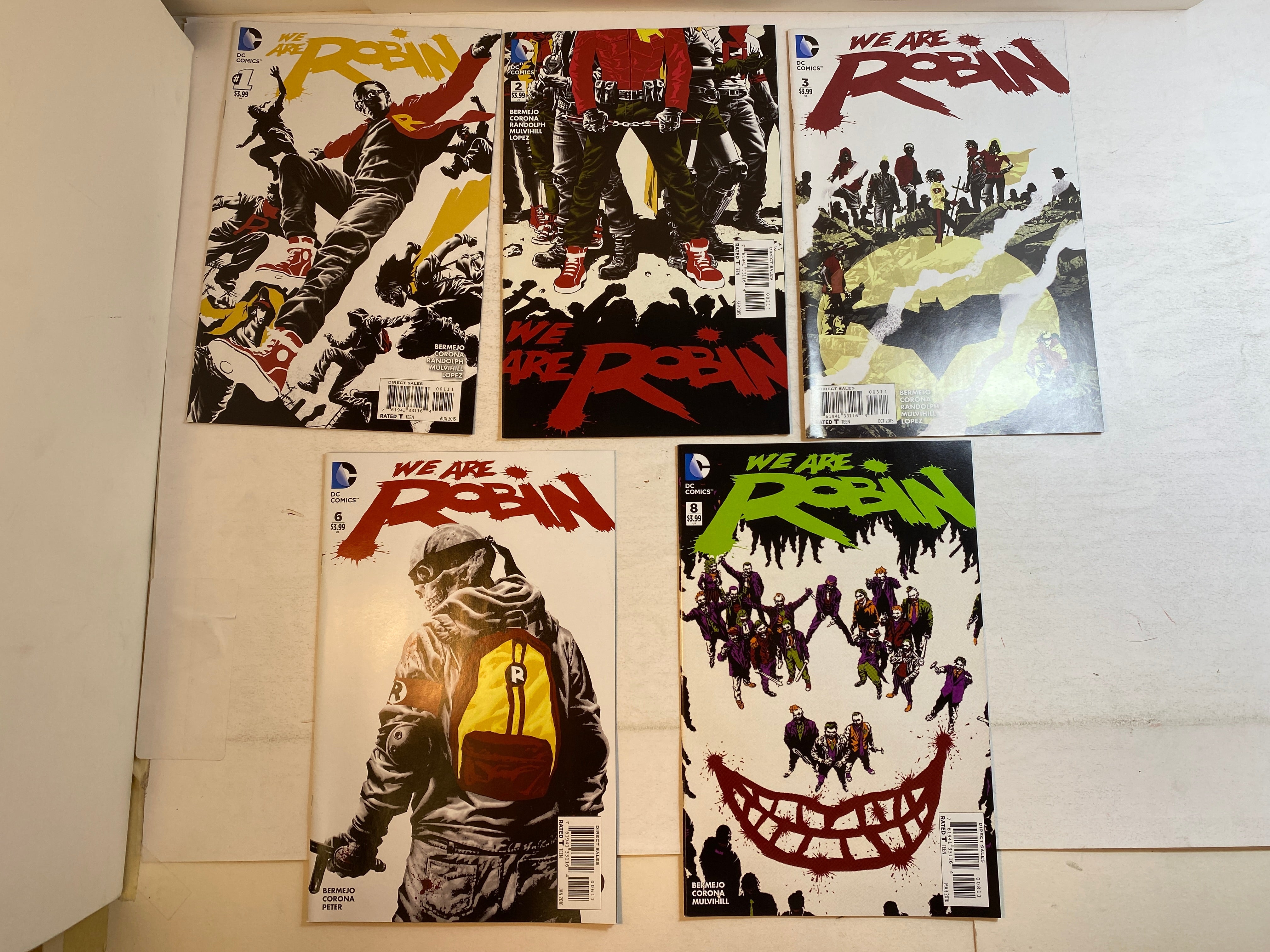 Lot of 9 We Are Robin DC Comics 2015-2016