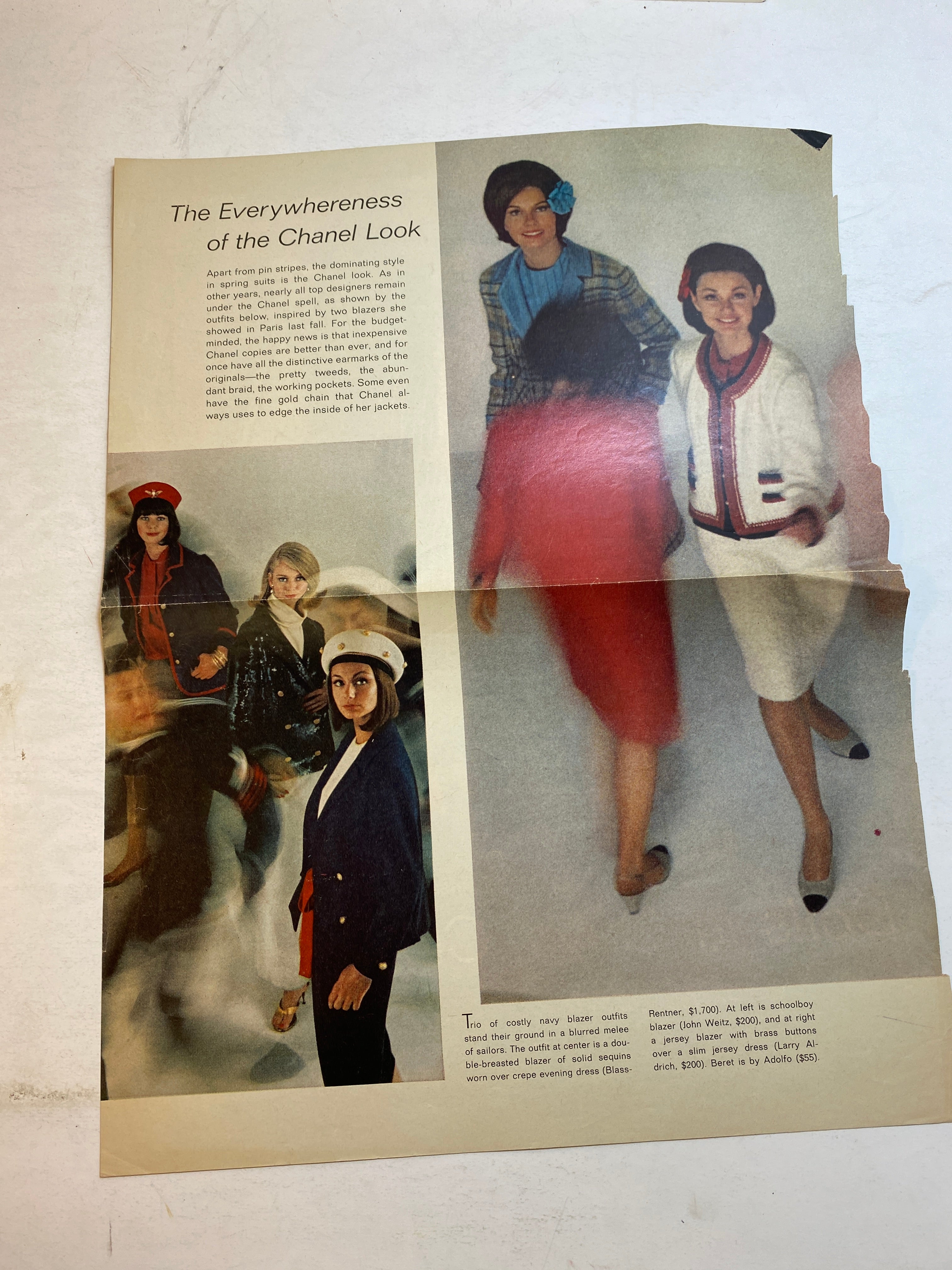 Lot of Chanel Fashion Ephemera 1940s-1960s