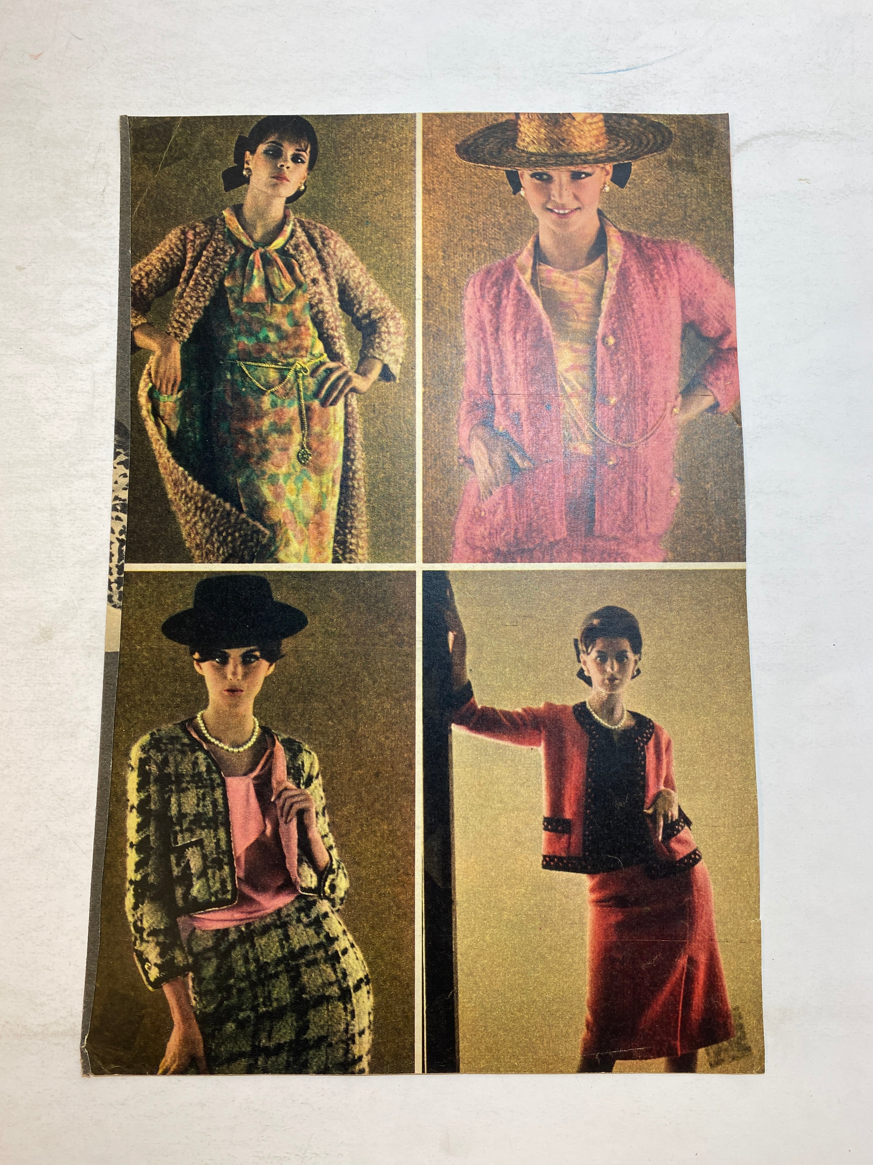 Lot of Chanel Fashion Ephemera 1940s-1960s