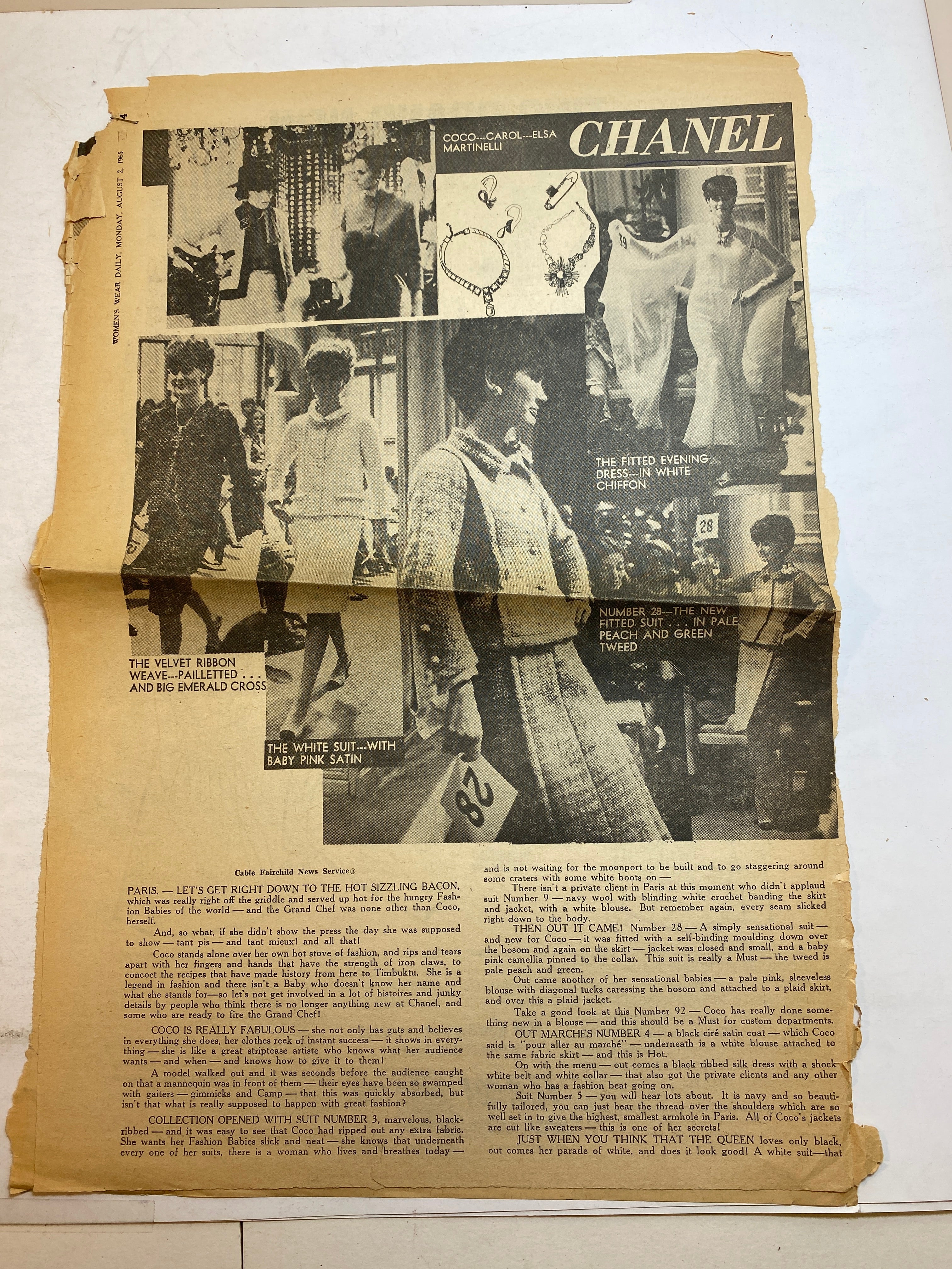 Lot of Chanel Fashion Ephemera 1940s-1960s