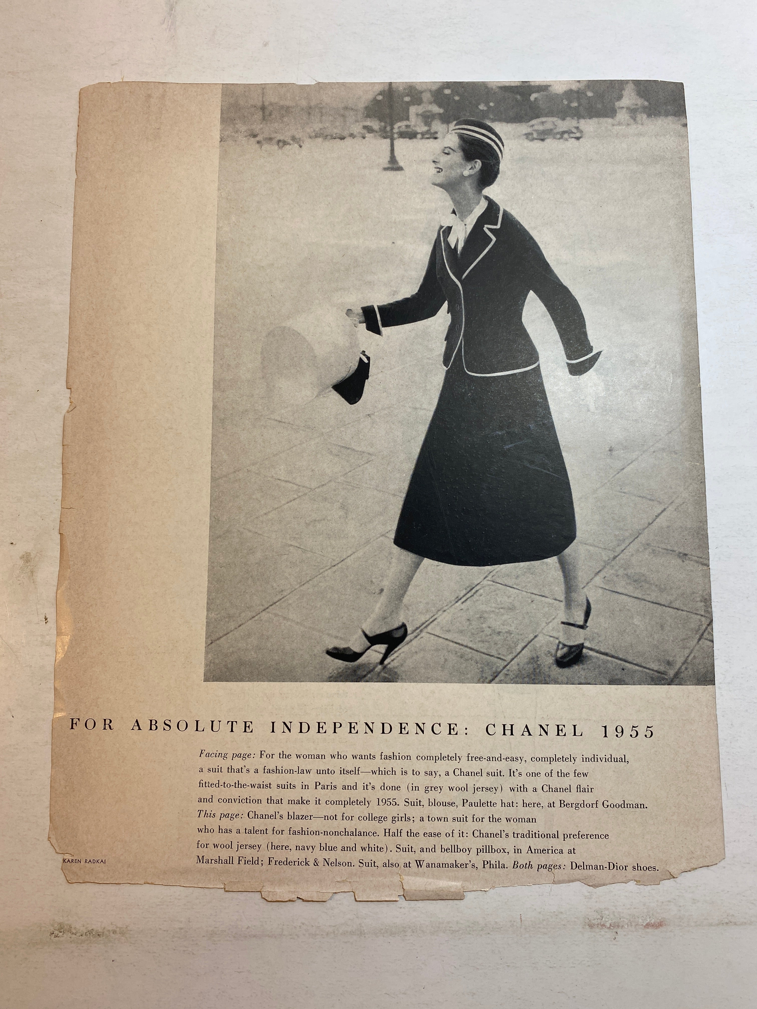Lot of Chanel Fashion Ephemera 1940s-1960s