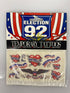 Lot of Clinton Gore Campaign Ephemera, Buttons. Stickers & Tattoos