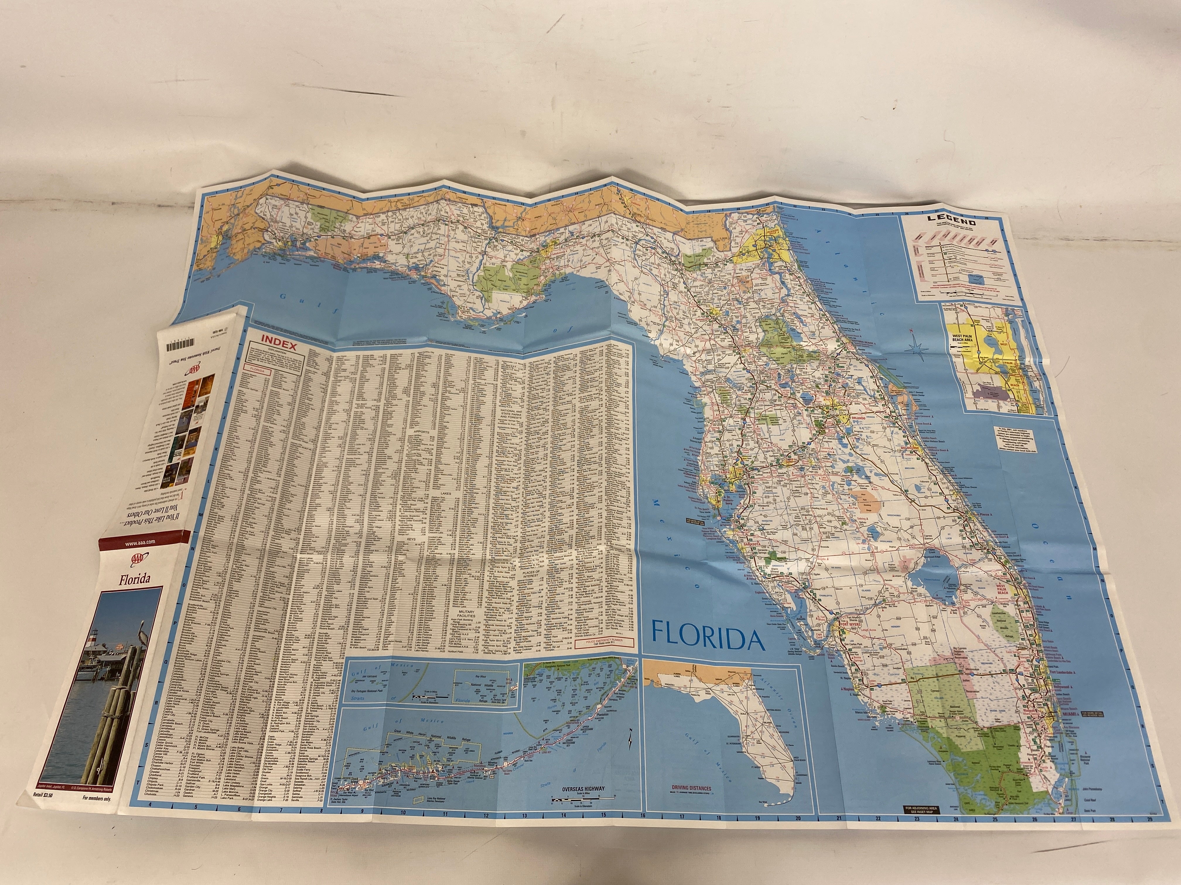 Lot of Florida Maps: Hollywood/Palm Beach/Orlando/Florida