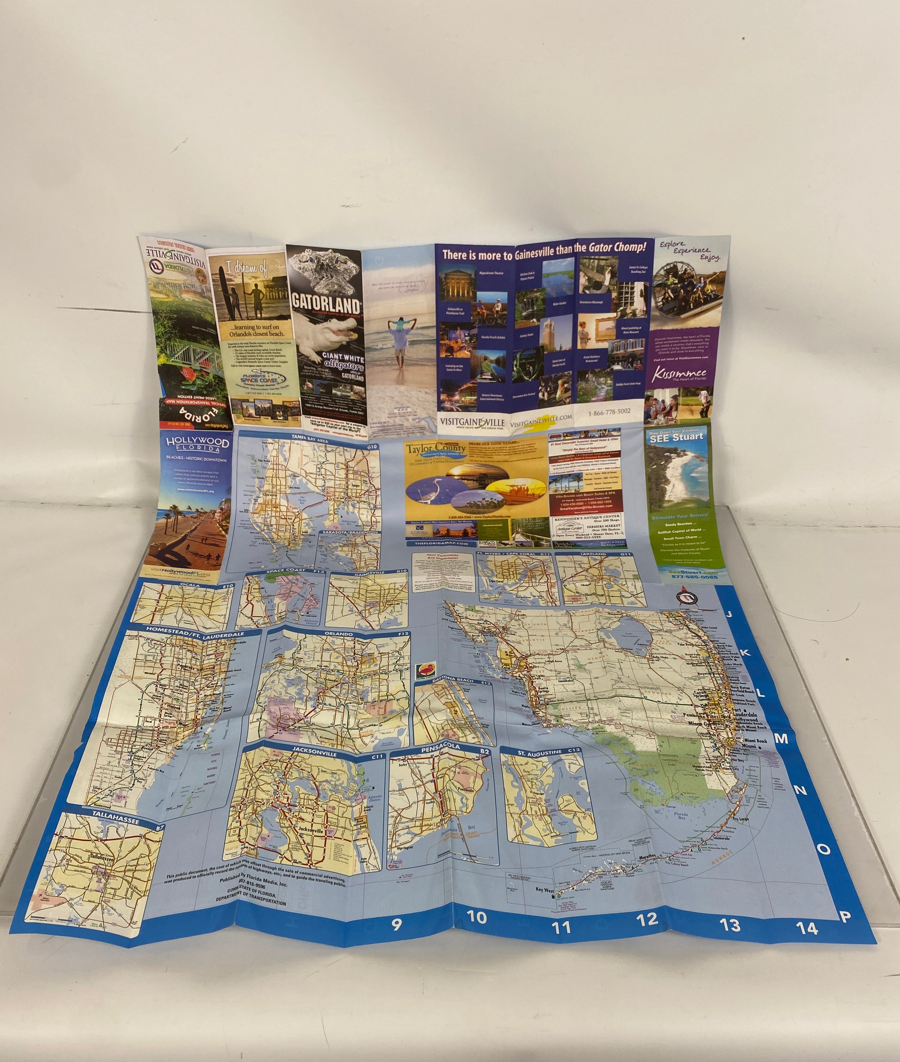 Lot of Florida Maps: Hollywood/Palm Beach/Orlando/Florida