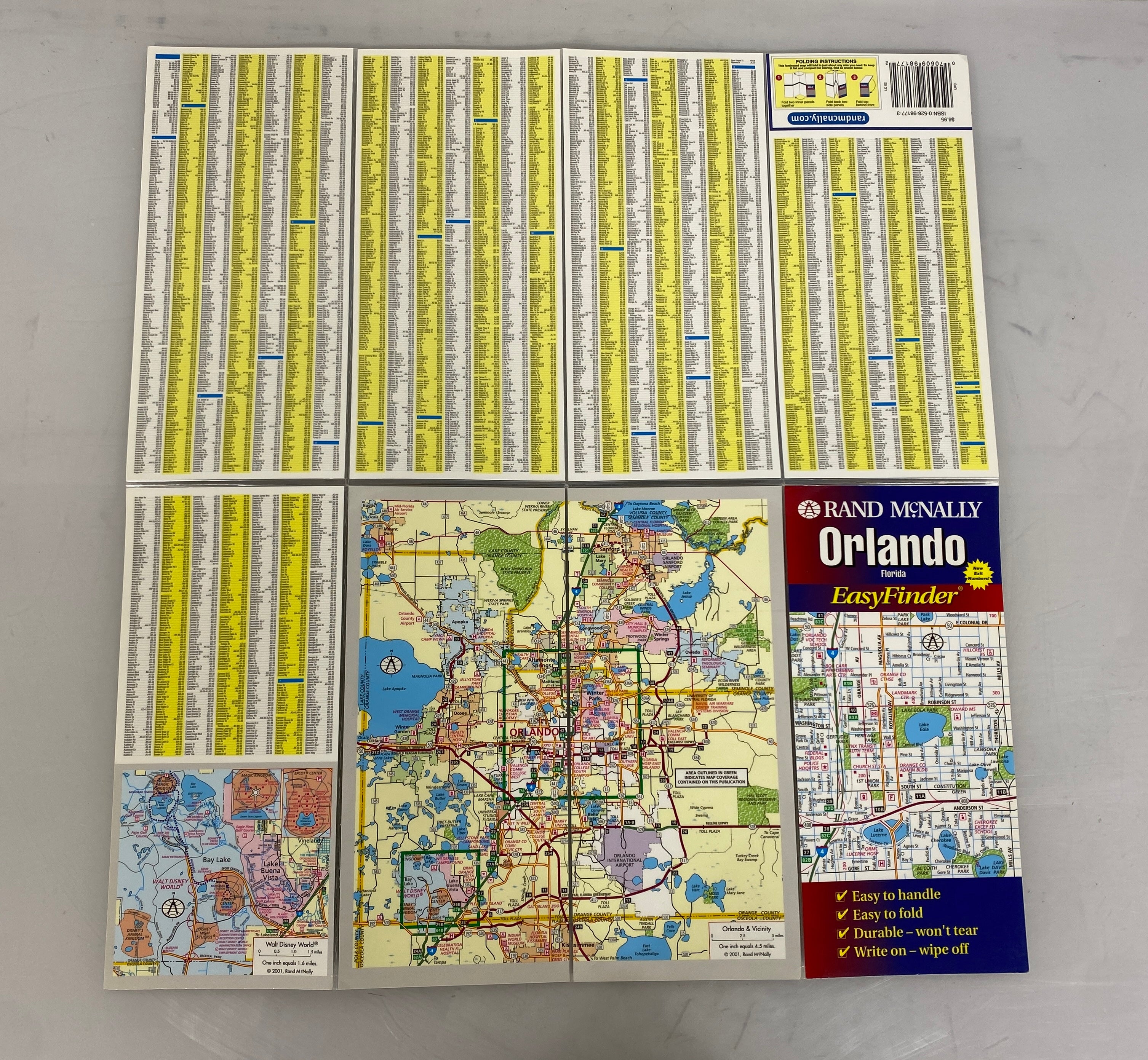 Lot of Florida Maps: Hollywood/Palm Beach/Orlando/Florida