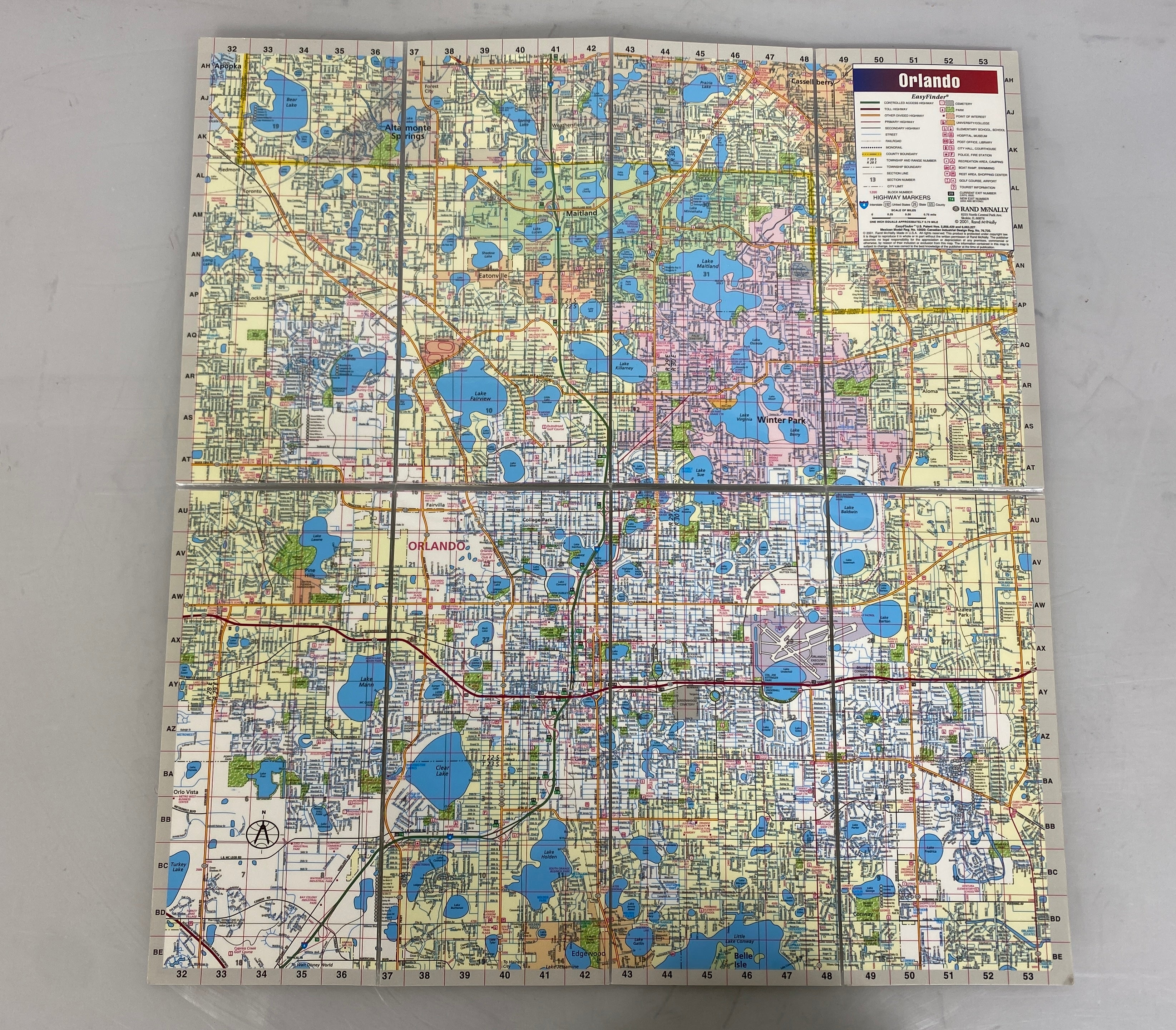 Lot of Florida Maps: Hollywood/Palm Beach/Orlando/Florida