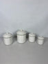 Lot of Four Vintage Ceramic Canister set by Over and Back