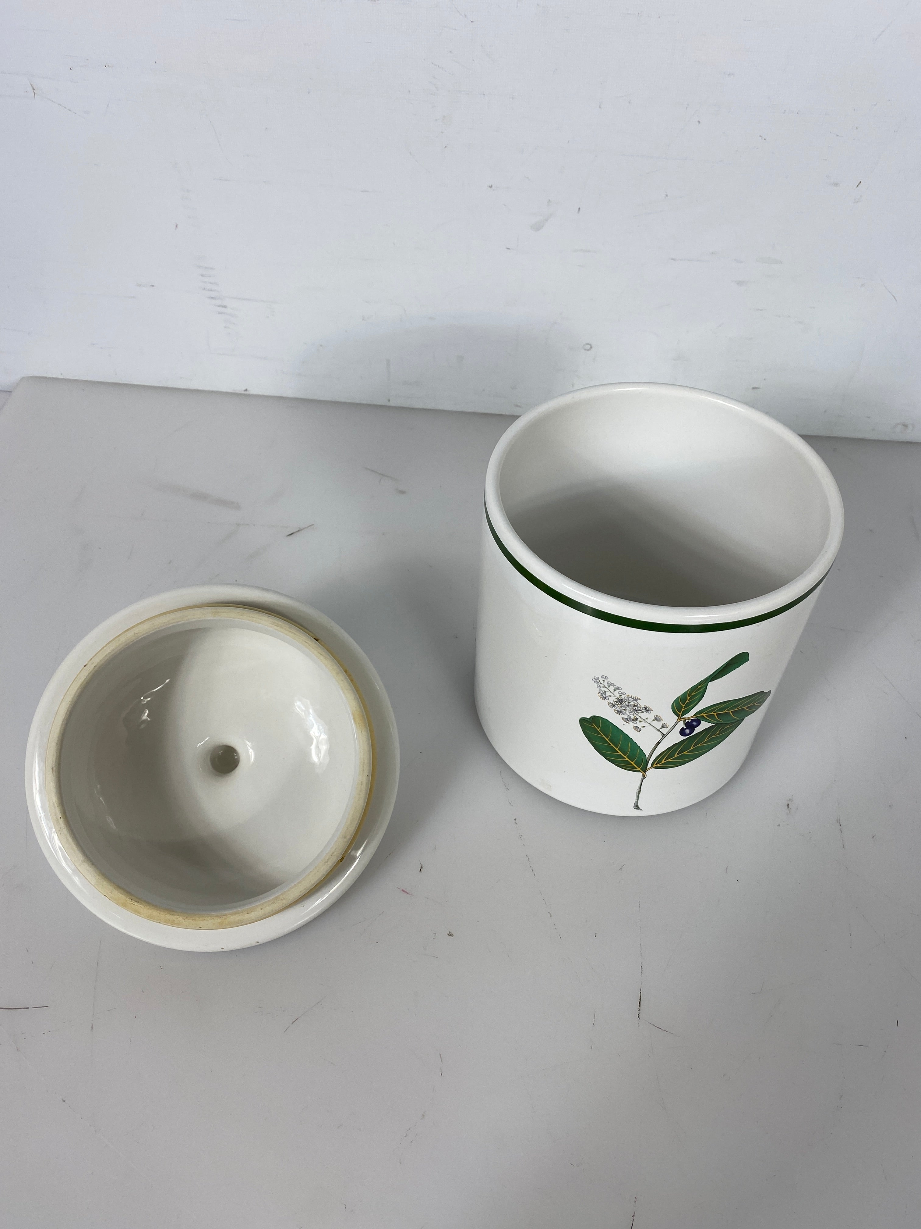 Lot of Four Vintage Ceramic Canister set by Over and Back