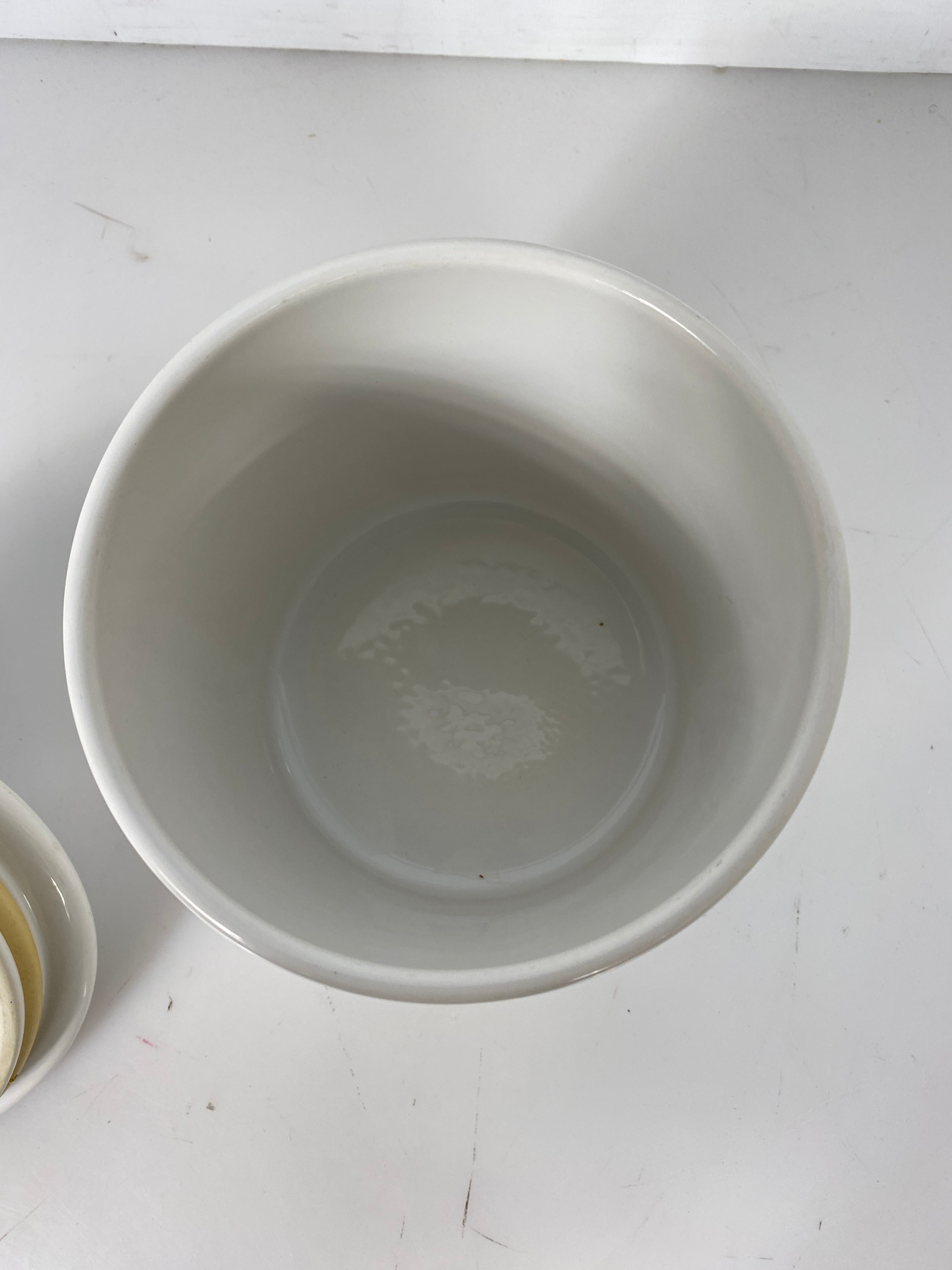 Lot of Four Vintage Ceramic Canister set by Over and Back