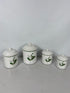 Lot of Four Vintage Ceramic Canister set by Over and Back