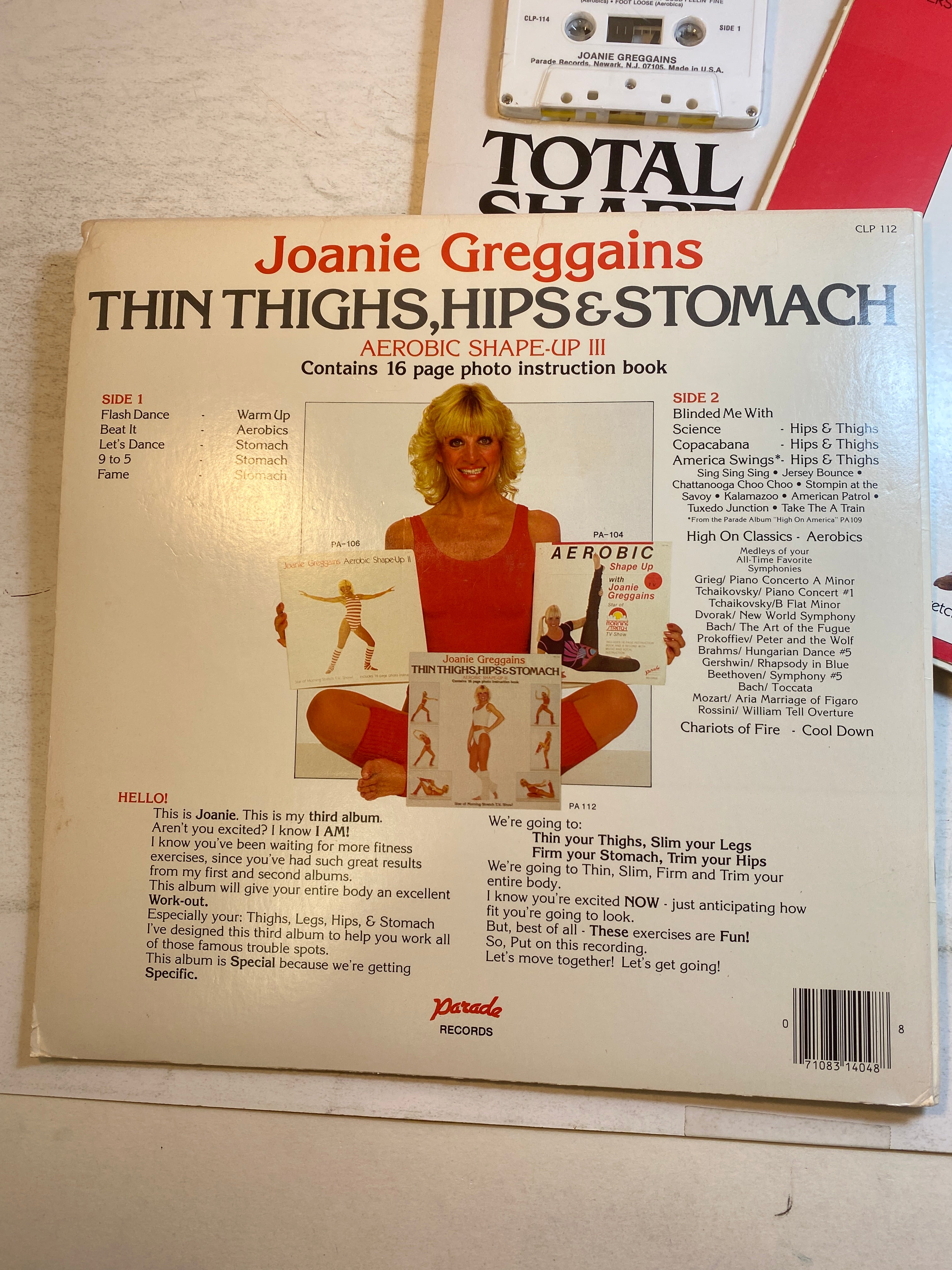 Lot of Joanie Greggains Aerobics Books with Cassettes SC