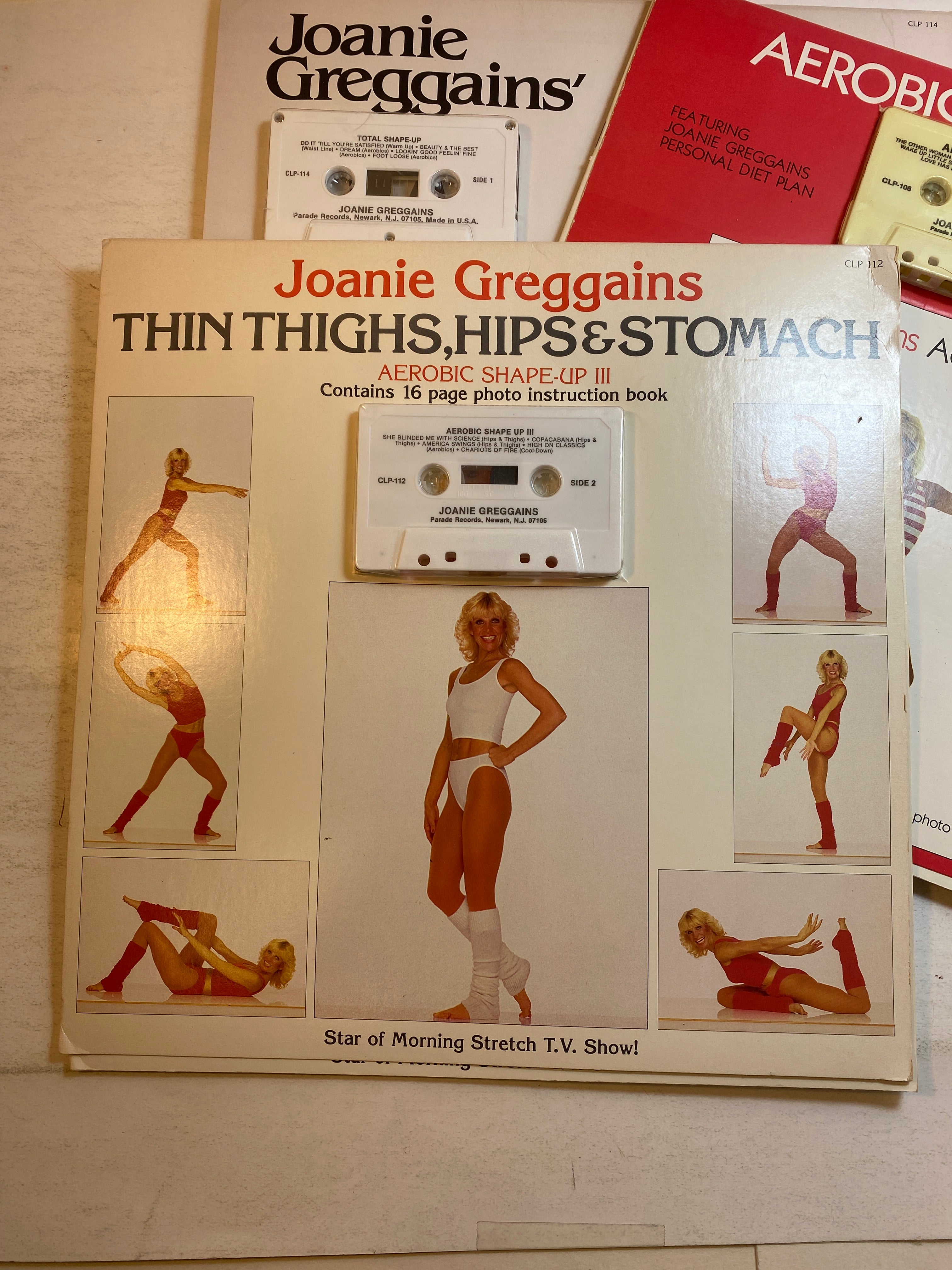 Lot of Joanie Greggains Aerobics Books with Cassettes SC