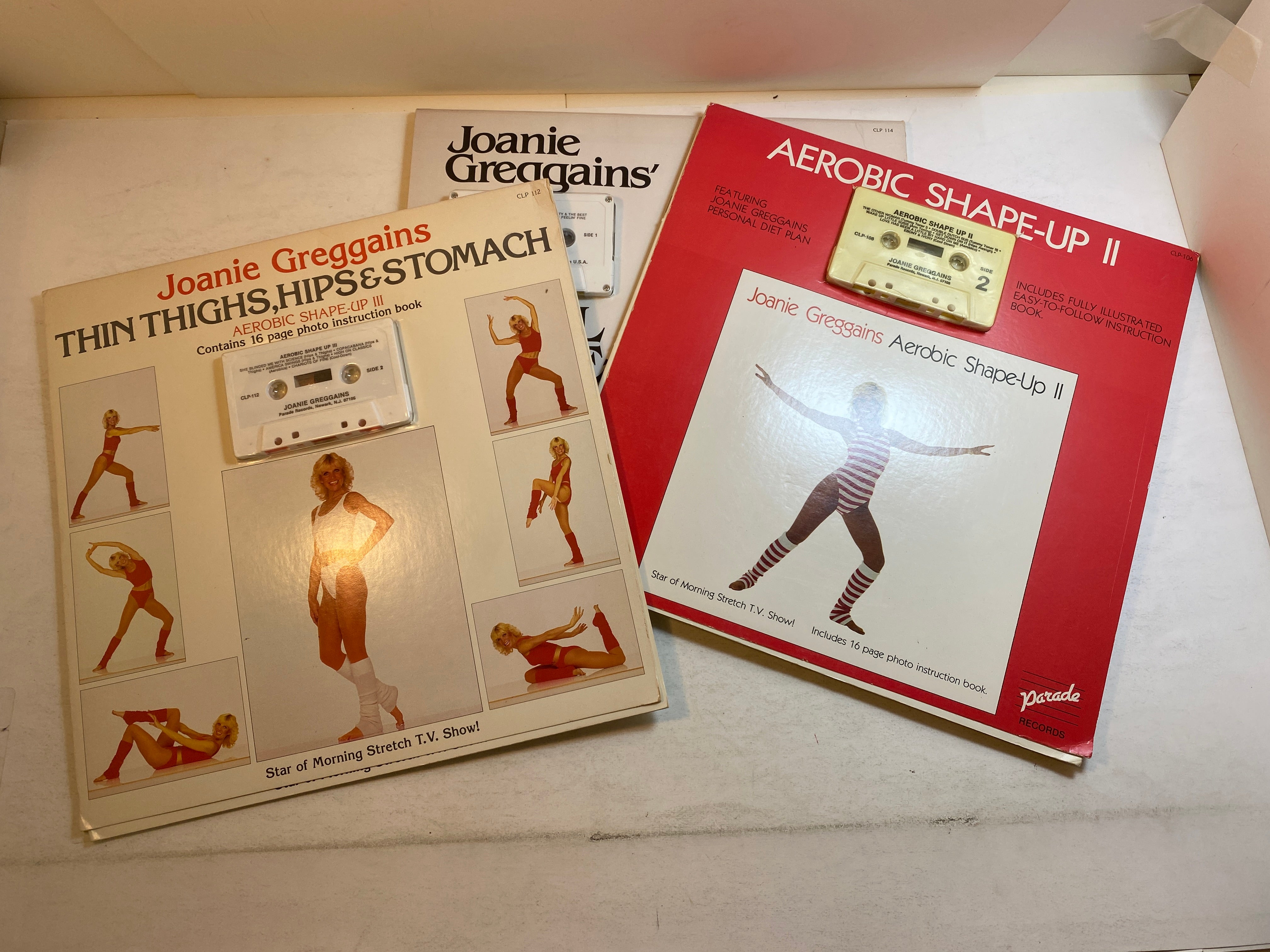 Lot of Joanie Greggains Aerobics Books with Cassettes SC