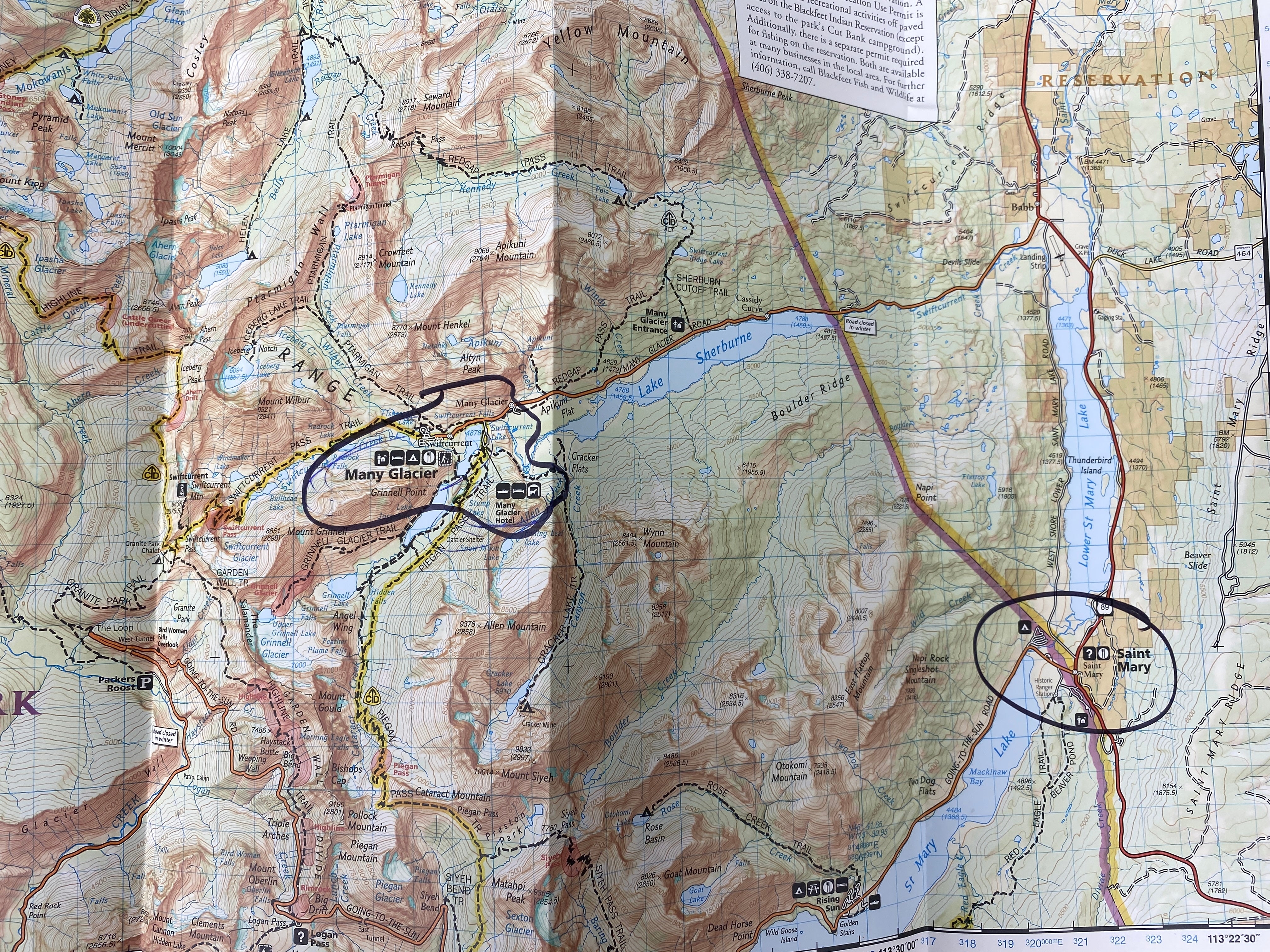 Lot of Maps: Grand Canyon/Glacier Waterton Lakes/Bozeman/Park City/USA & Canada