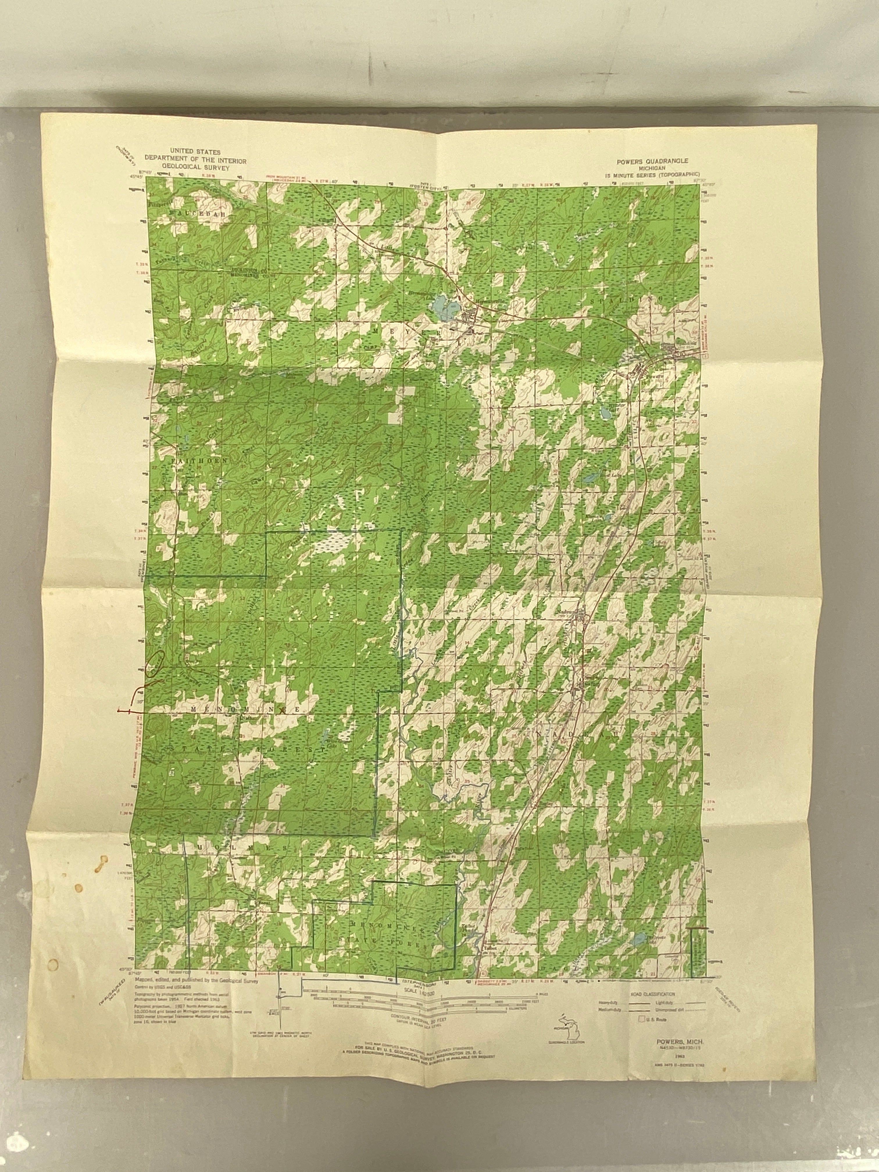 Lot of Michigan Maps: Flip Map/AAA/USGS/Greater Lansing/Traverse City/U.P.