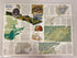 Lot of Nat Geo Canada Wall Maps: Vacationlands/Western CA/The Making of Canada