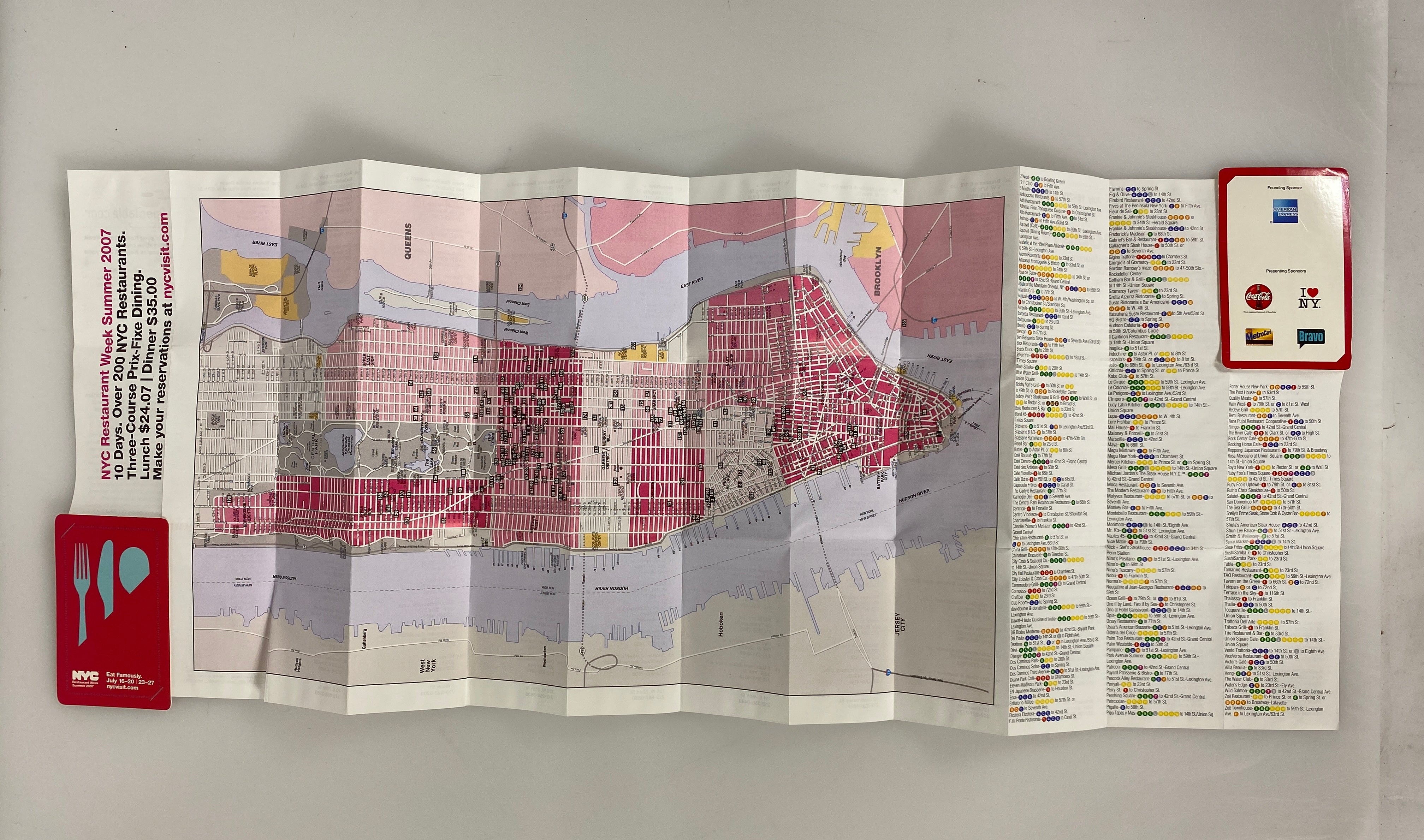Lot of New York Maps: MTA/Busses/NYC Restaurants/AAA NYC & Buffalo/Niagara