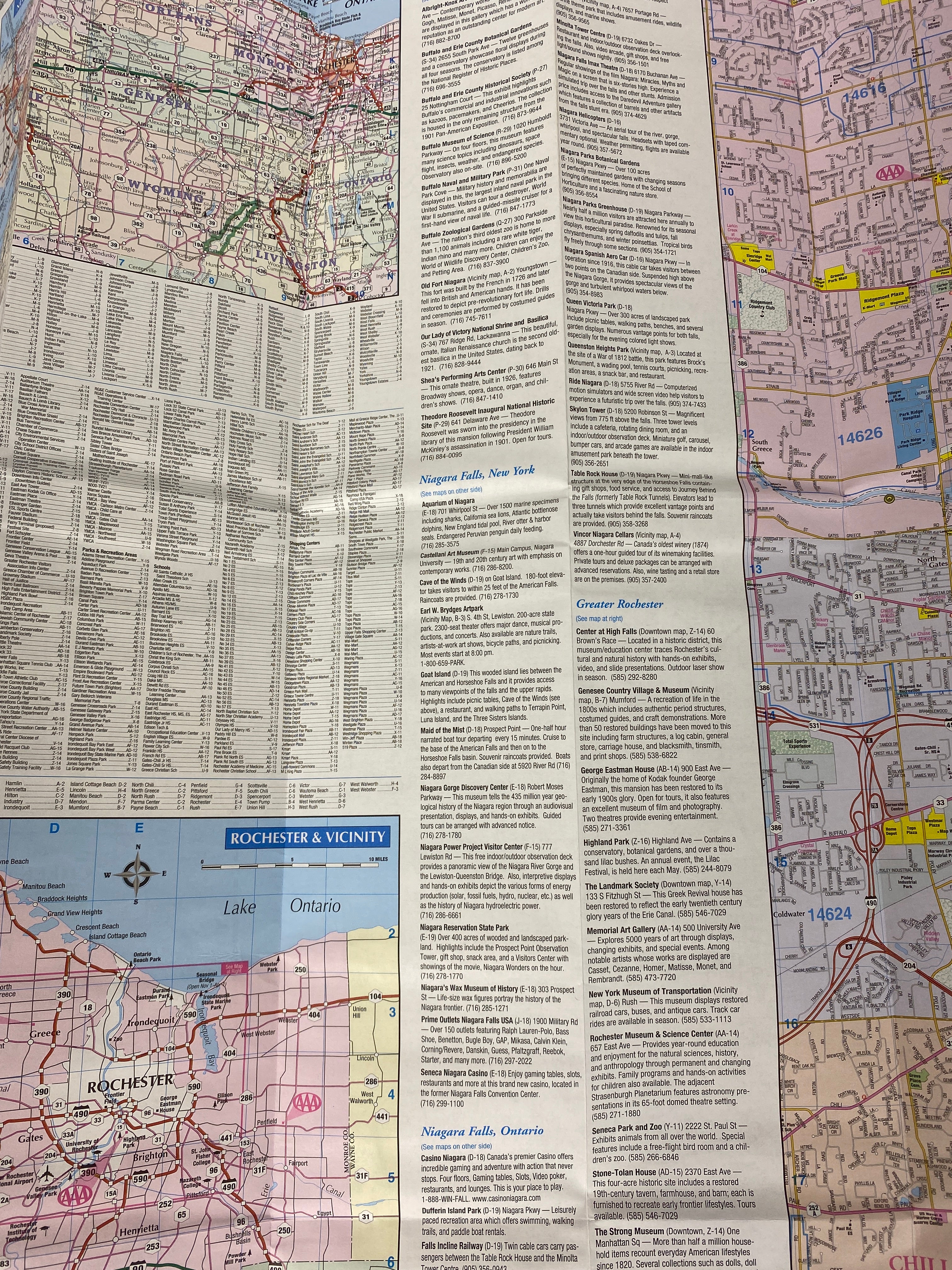 Lot of New York Maps: MTA/Busses/NYC Restaurants/AAA NYC & Buffalo/Niagara