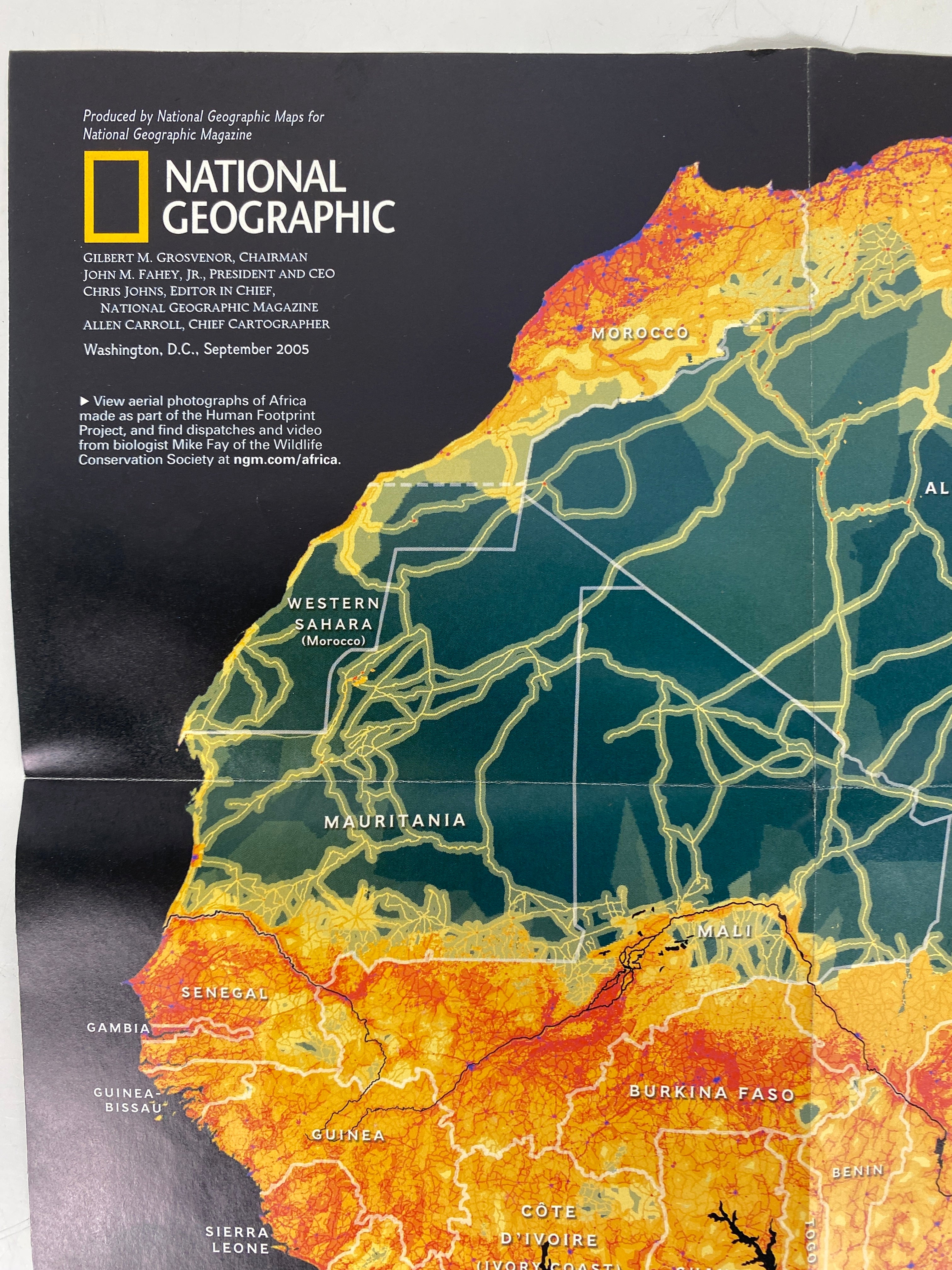Lot of Vintage Maps: Macmillan Kenya/National Geographic/Northwestern Africa