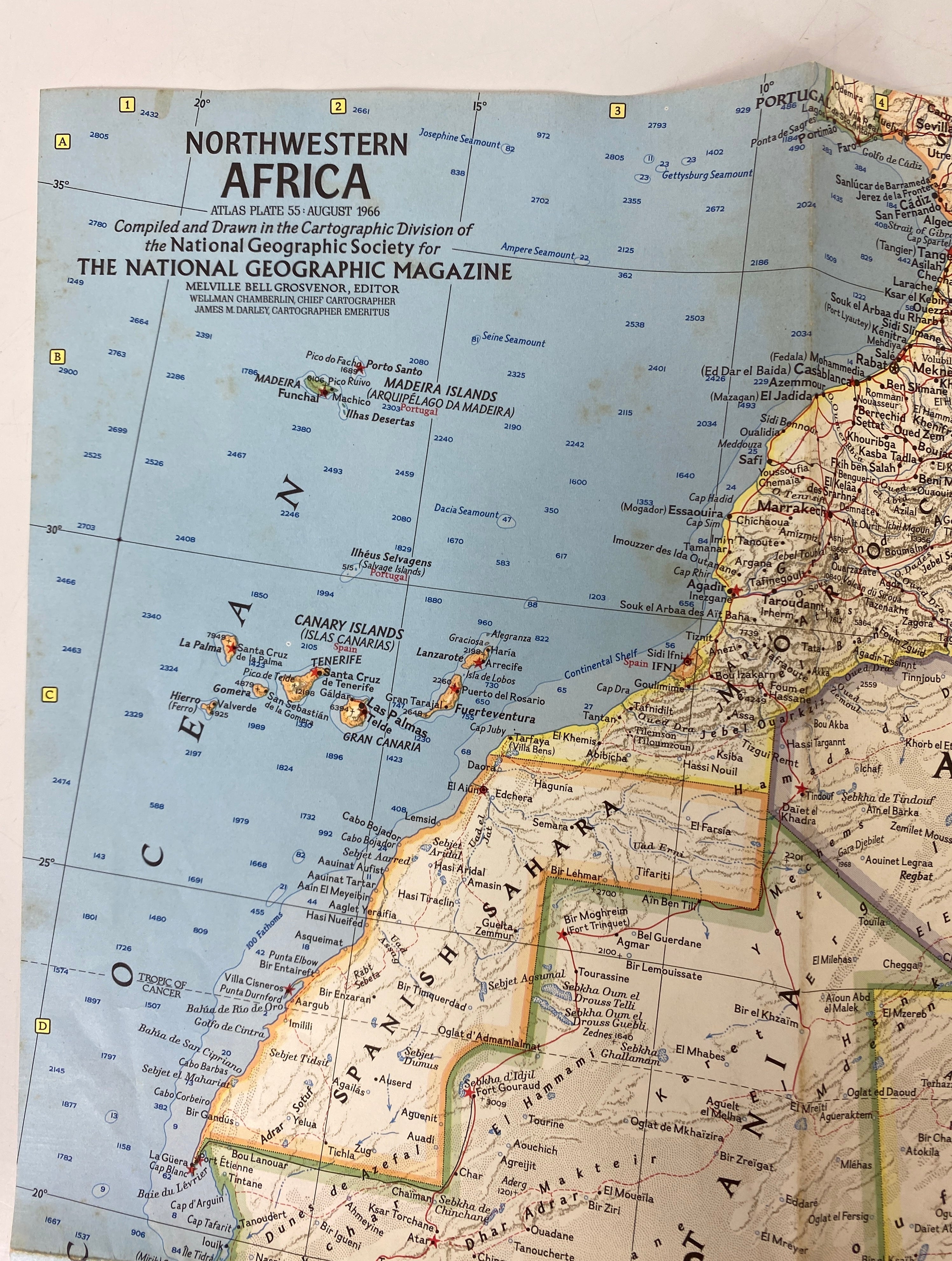 Lot of Vintage Maps: Macmillan Kenya/National Geographic/Northwestern Africa