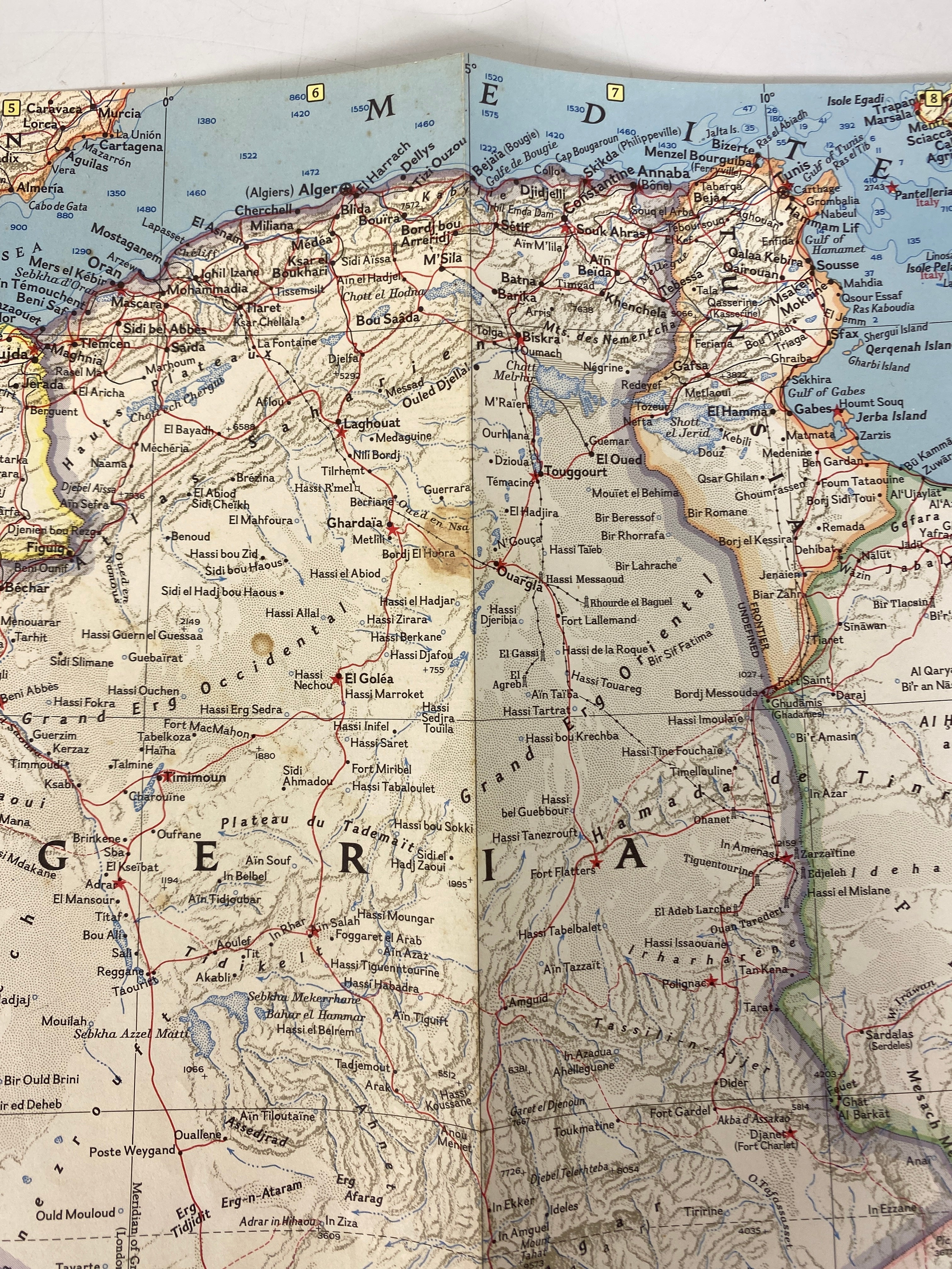 Lot of Vintage Maps: Macmillan Kenya/National Geographic/Northwestern Africa