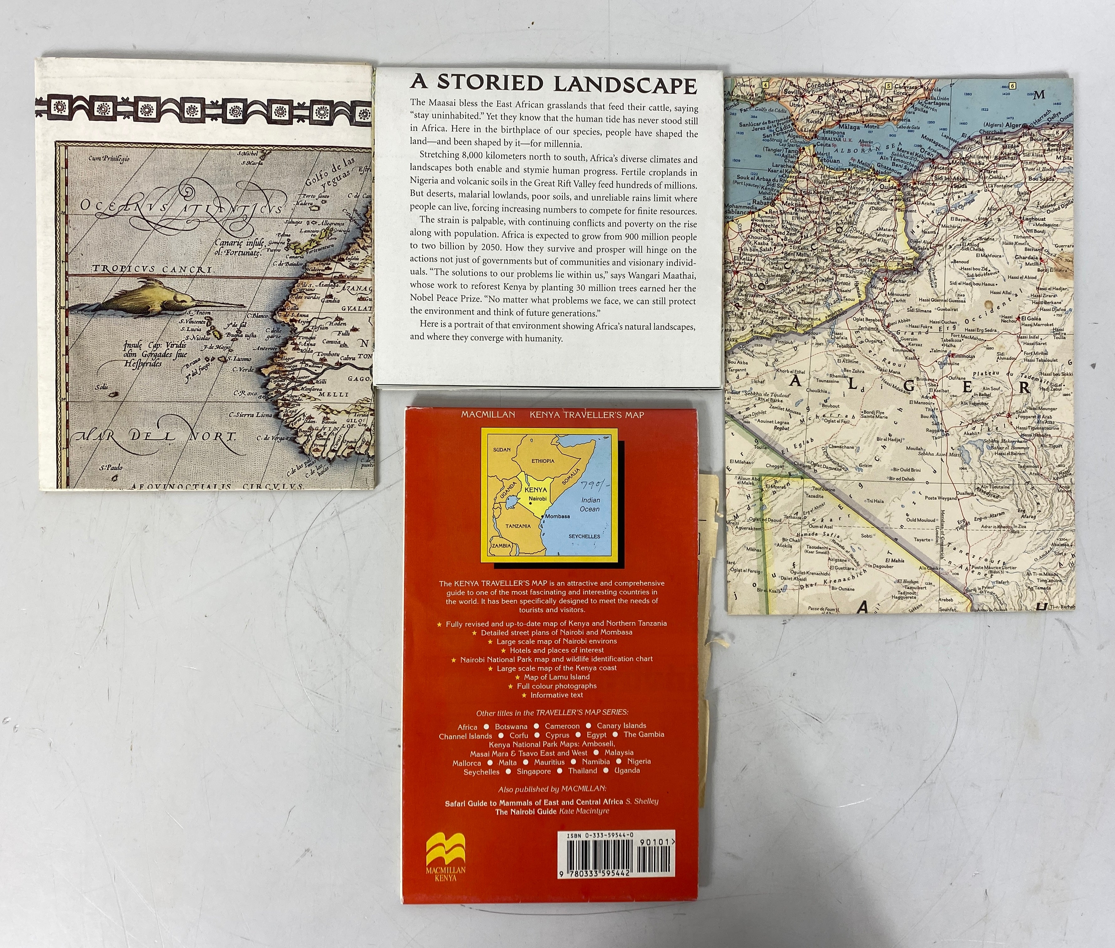 Lot of Vintage Maps: Macmillan Kenya/National Geographic/Northwestern Africa